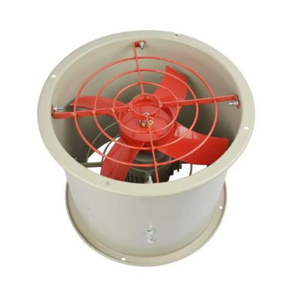 12″ Explosion-Proof Axial Fan Cylinder Pipe Fan 110V Warehouse Exhaust Fan 180W