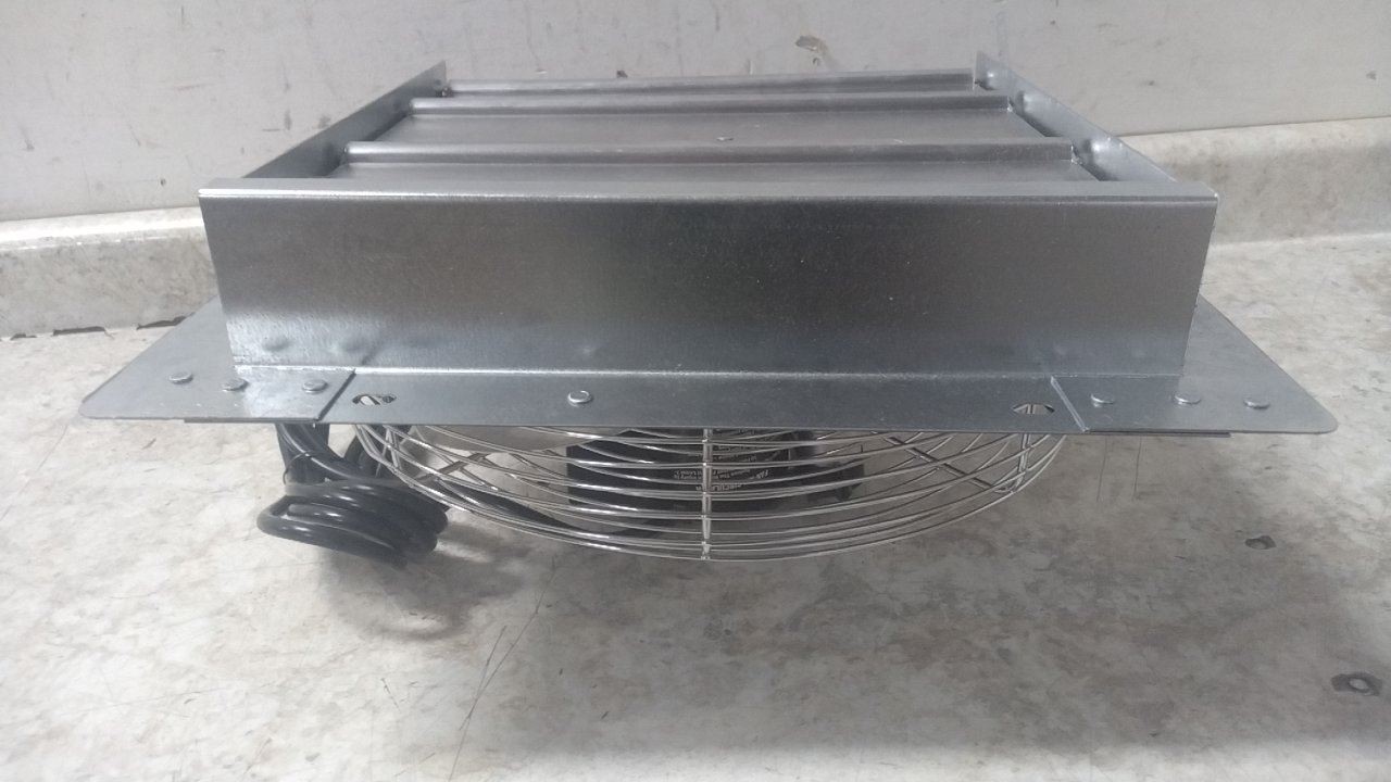 Airmaster Fan 23015 1/30 HP 115VAC 12 In Blade Dia Shutter Mount Exhaust Fan