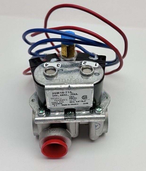 25M18-715 WHITE RODGERS APPLIANCE GAS VALVE W/ REGULATOR 24V -60HZ – 350A