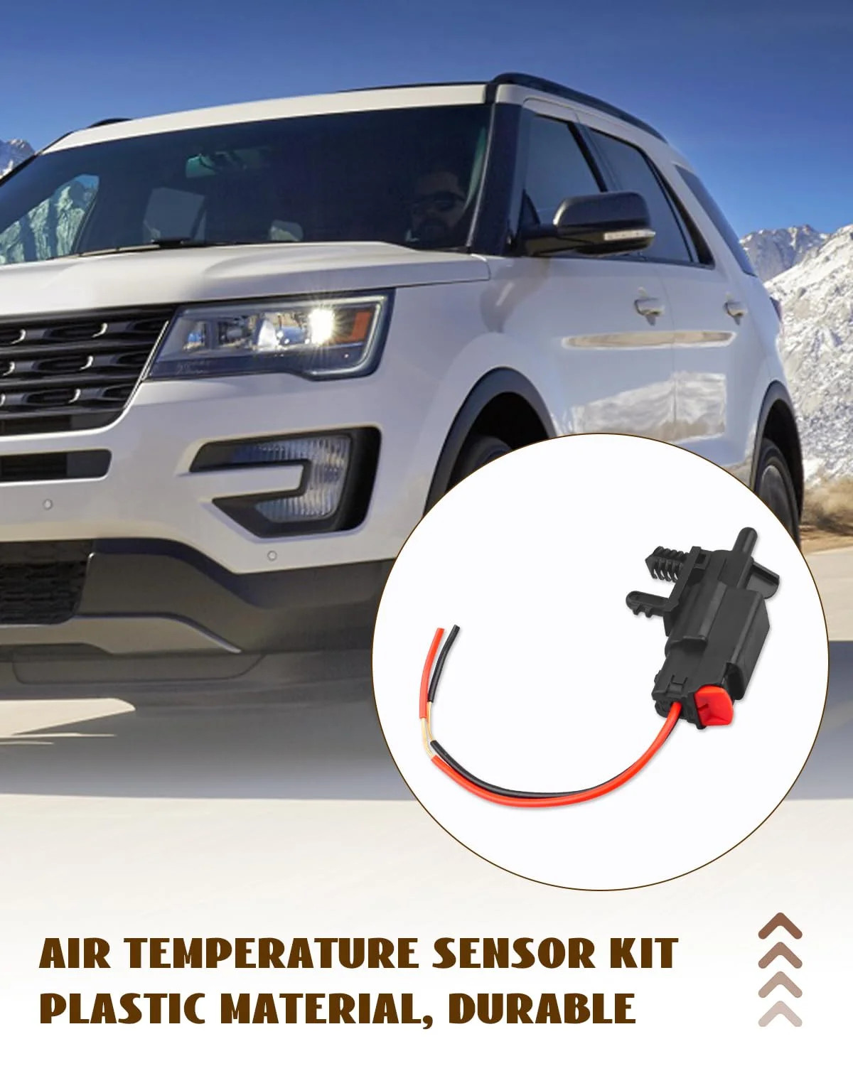 AU5Z-12A647-B Ambient Air Temperature Sensor Kit Fits for Ford & Lincoln,