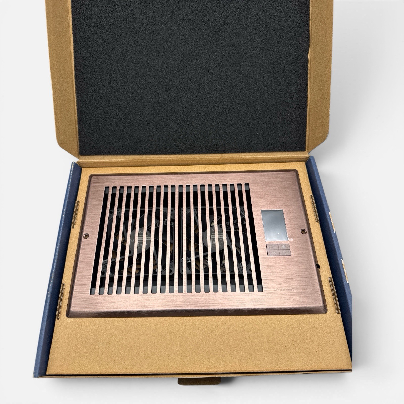 AC InfiniAIRTAP T6 Bronze Quiet Register Booster Fan, Heating / Cooling 6 x 10”