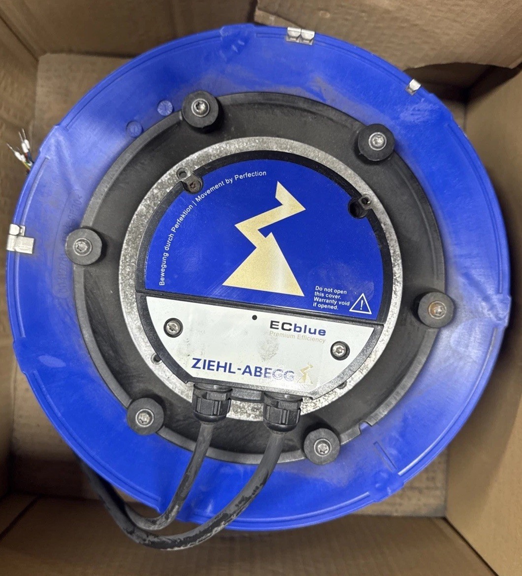 2 Units Ziehl-Abegg RH35V-6IK.BD.VR 110V VAC, Centrifugal Fan, Germany