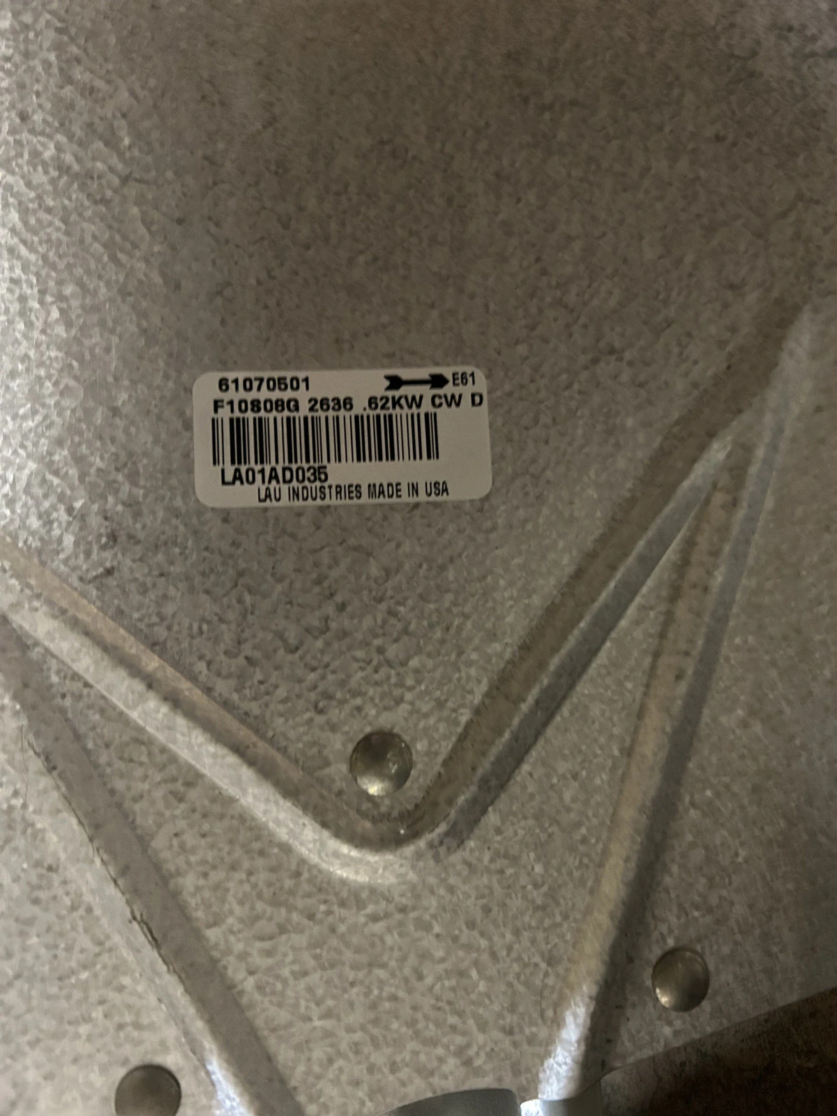 Lochinvar Condenser Fan Blade 4-Blade 26-36in .62KW CW Aluminum Silver
