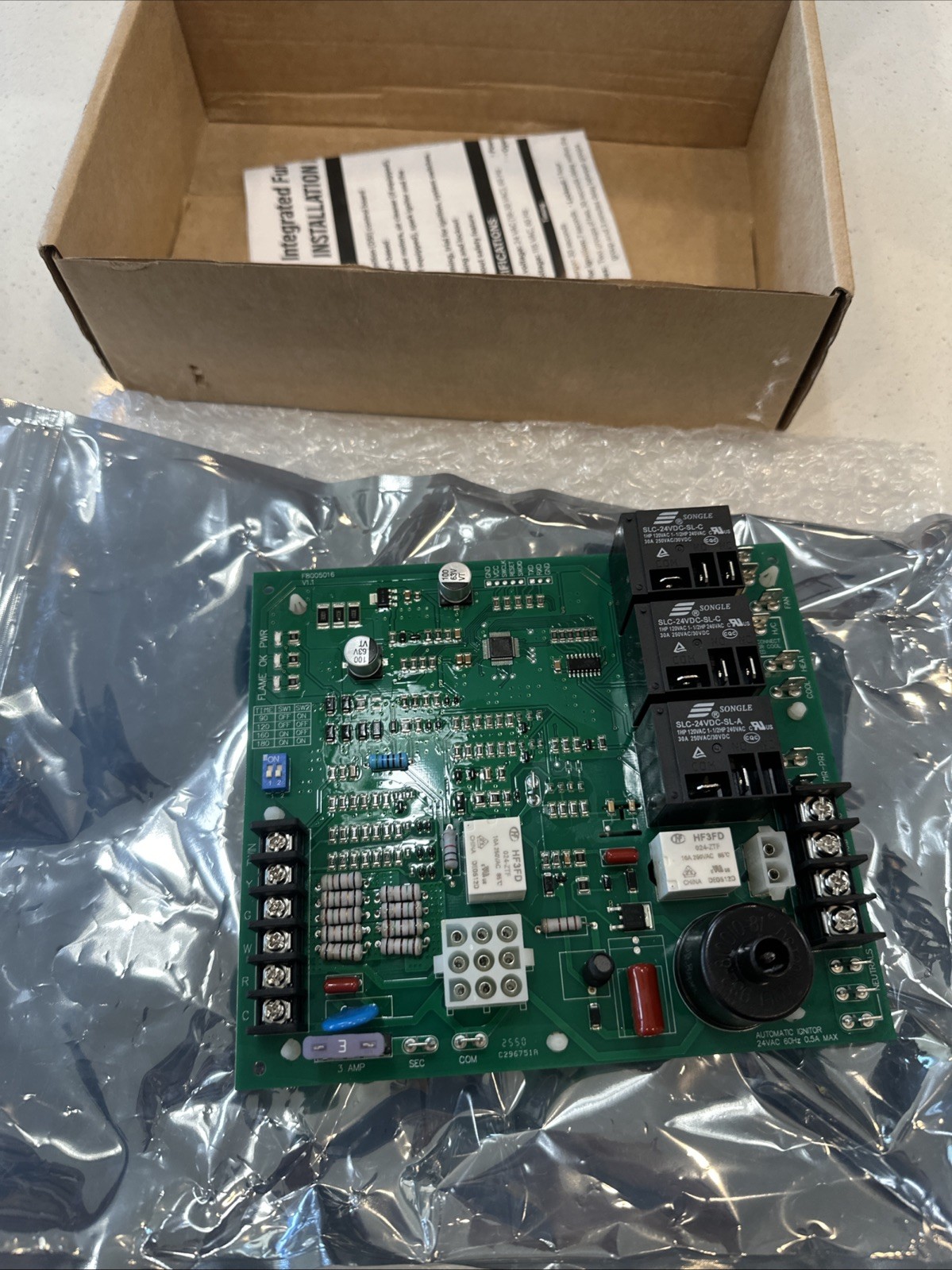 62-24140-04 Furnace Control Board ICM292 Rheem Ruud Weather King Tested