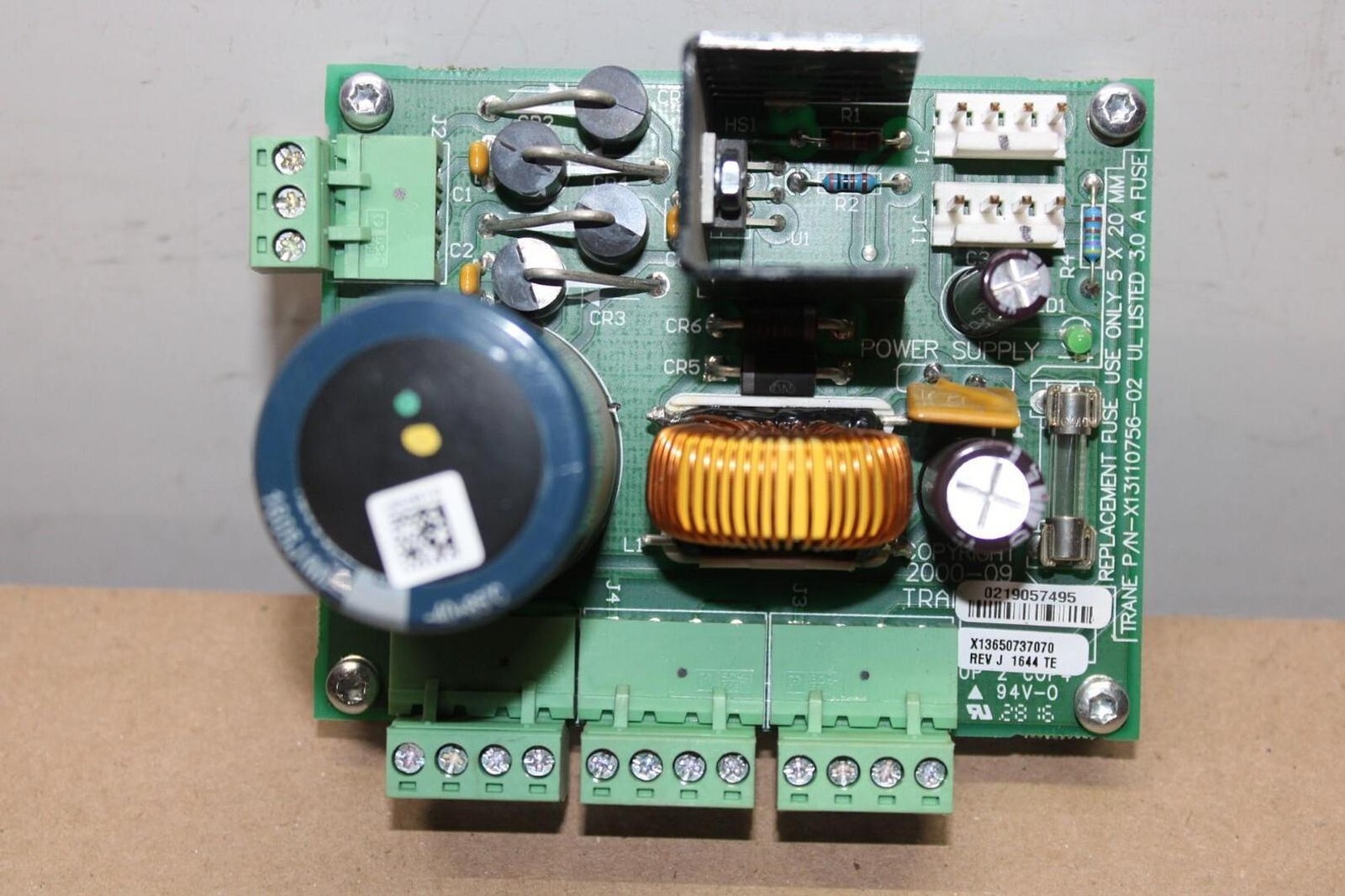 TRANE AIR CONDITIONING CONTROL BOARD X13650737070 REV. J *WARRANTY INCLUDED*