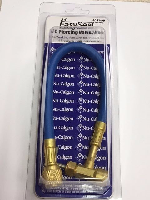Nu-Calgon 4051-99 Piercing Valve and Hose for A/C Easy Seal and Easy Dry
