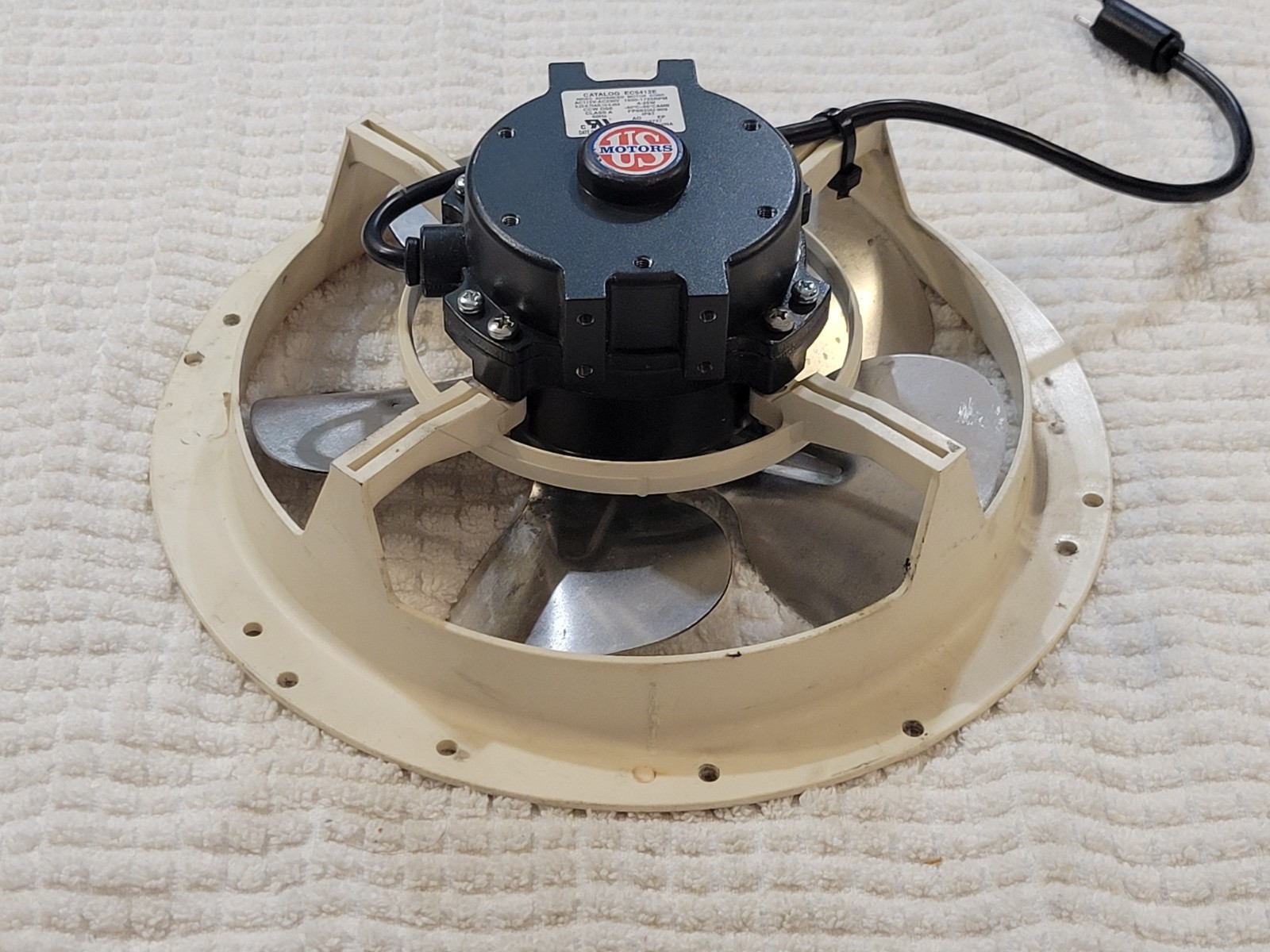 US MOTORS EC5412E Rescue ECM Refrigeration Motor 4-25W 115-230V 1550-1725 RPM