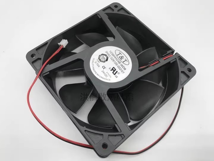 1PCS 1238HH24B-WDB DC24V 0.70A 12CM 2-Pin Inverter Cooling Fan