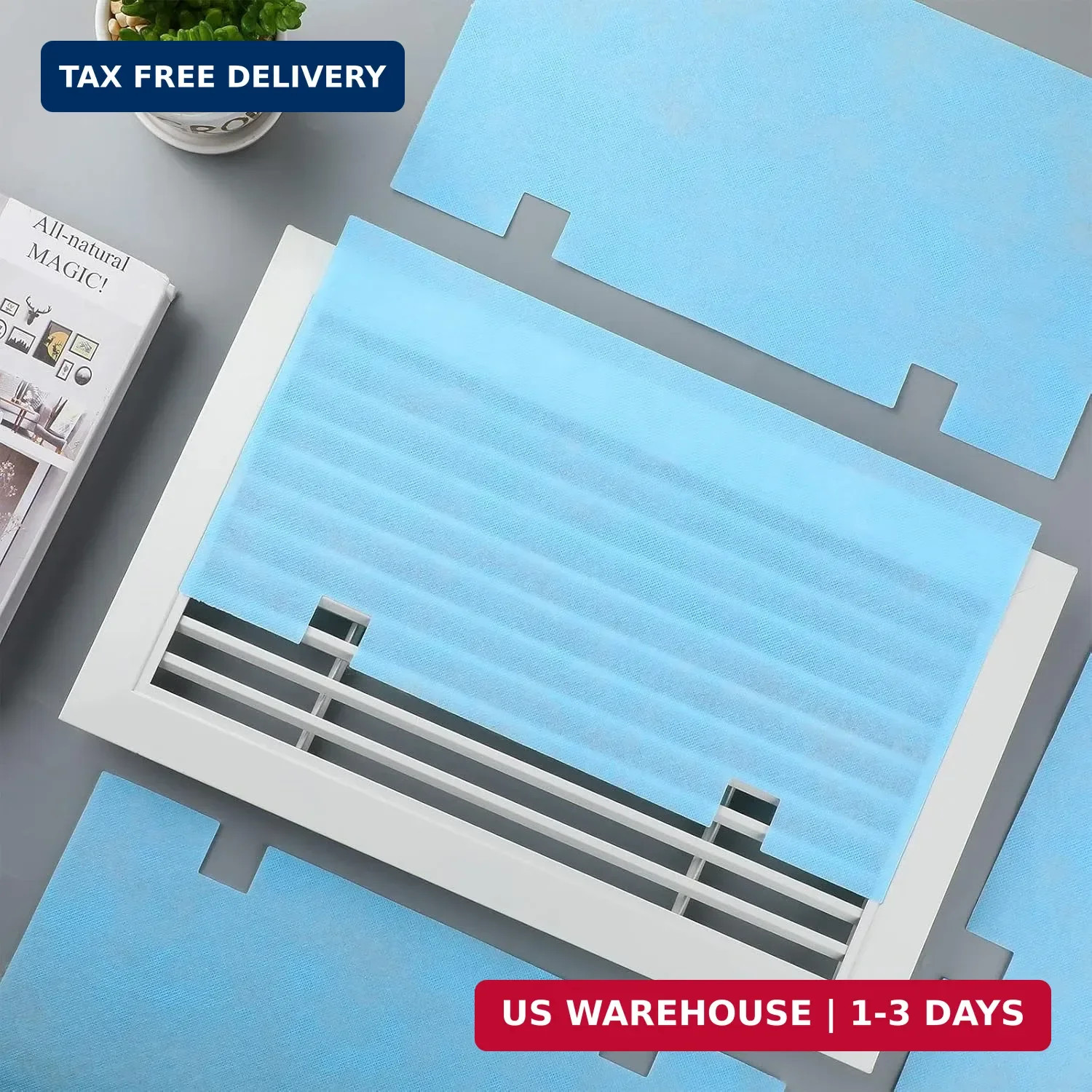 Tallew 6 Pack RV A/C Replacement Air Filter MERV 6 Rated Air Conditioner Filters