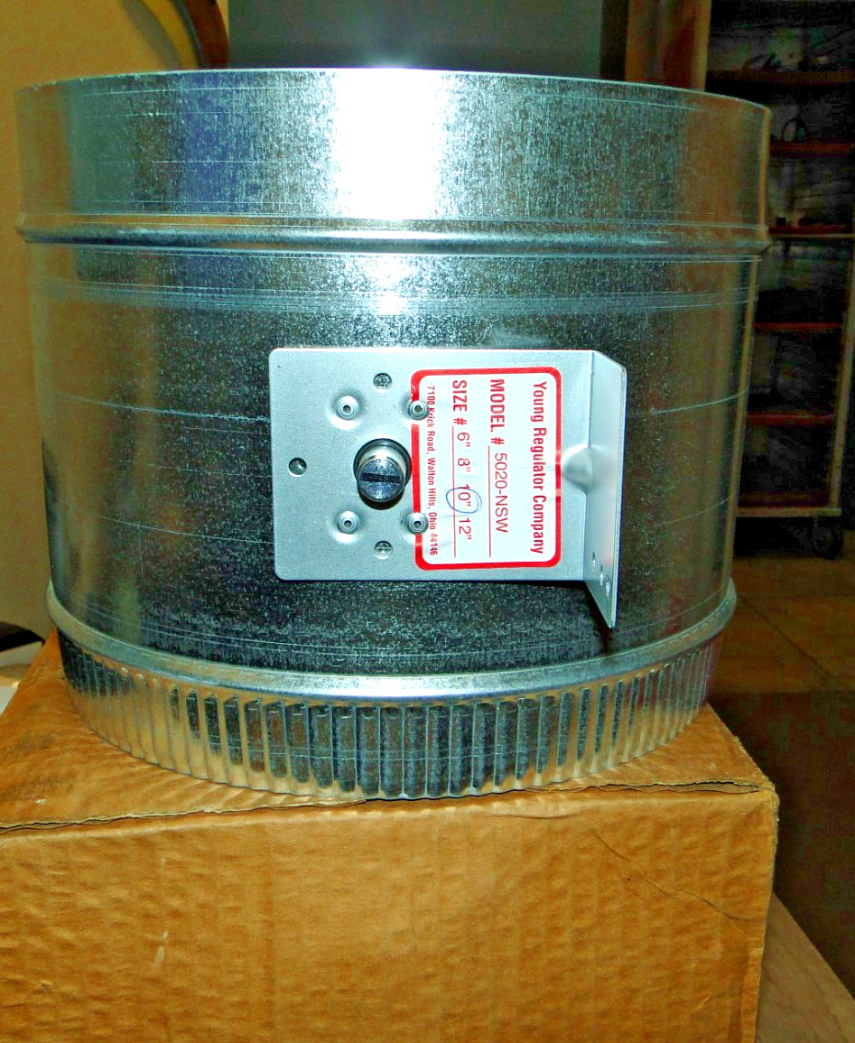YOUNG REGULATOR COMPANY ROUND BALANCING DAMPER 10″ MODEL# 5020-NSW NEW