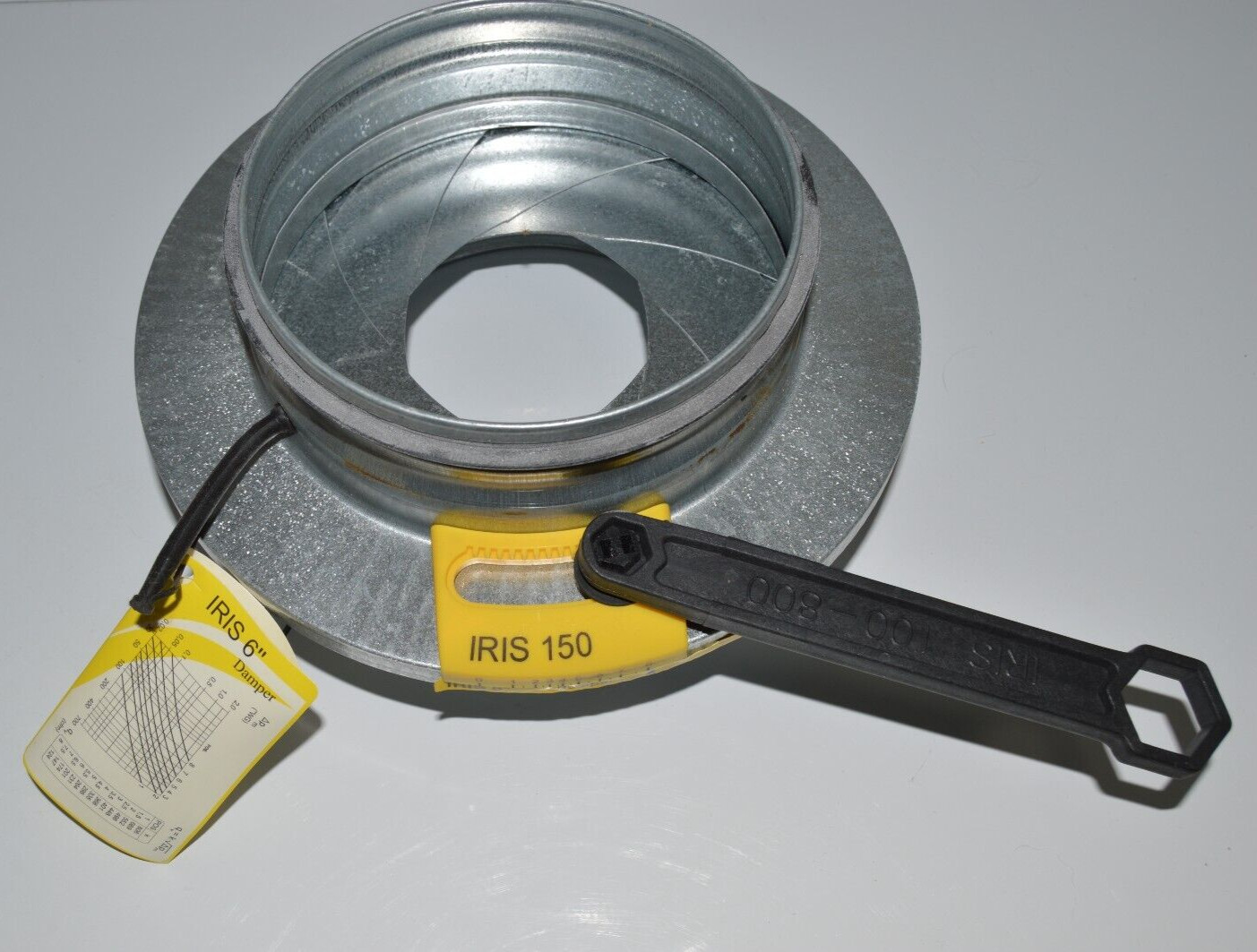 CFM IRIS-150 6″ Adjustable Duct Damper 6″ Diameter, IR 6, NEW
