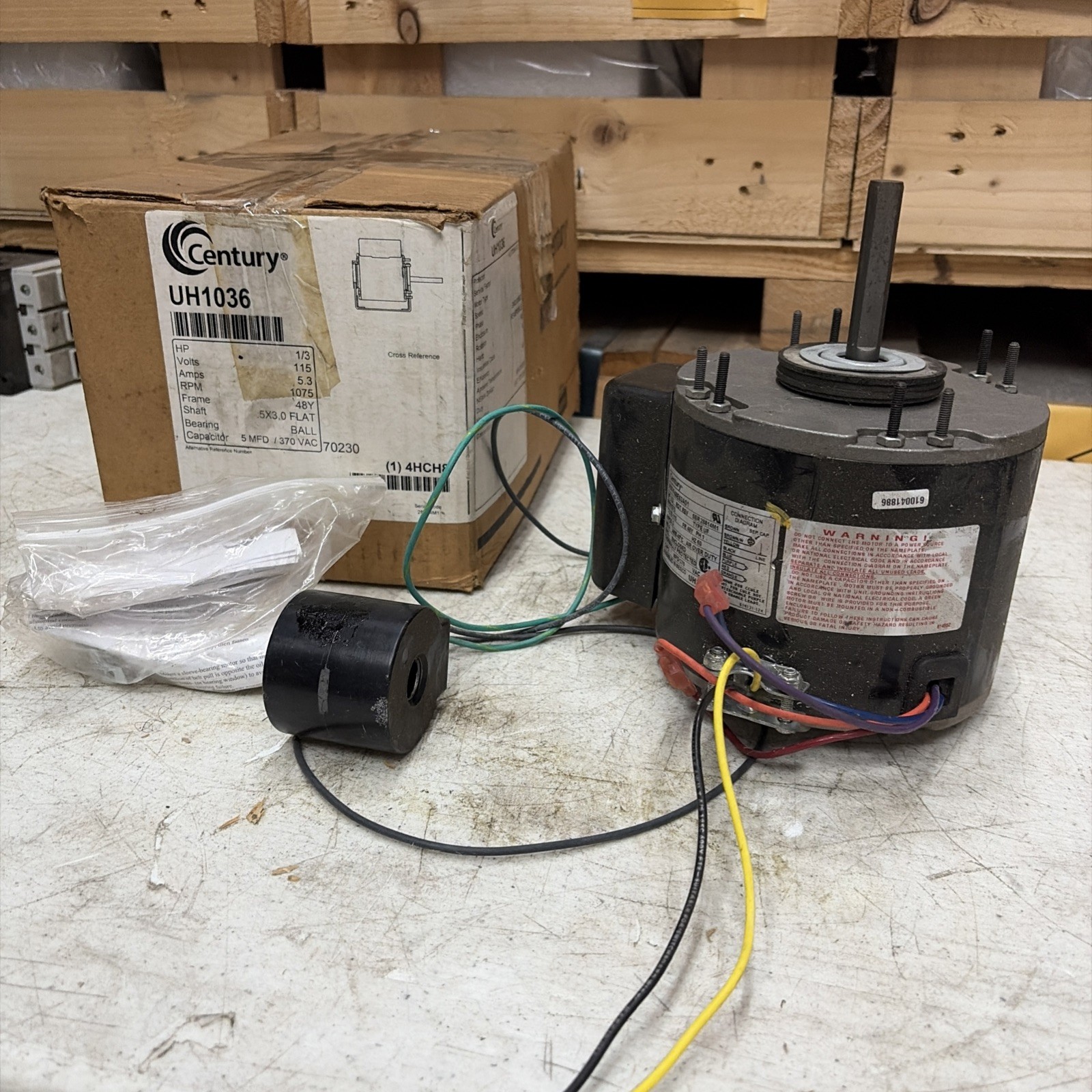Century Uh1036v1 Unit Heater Motor, 1/3 Hp Fast Free Shipping