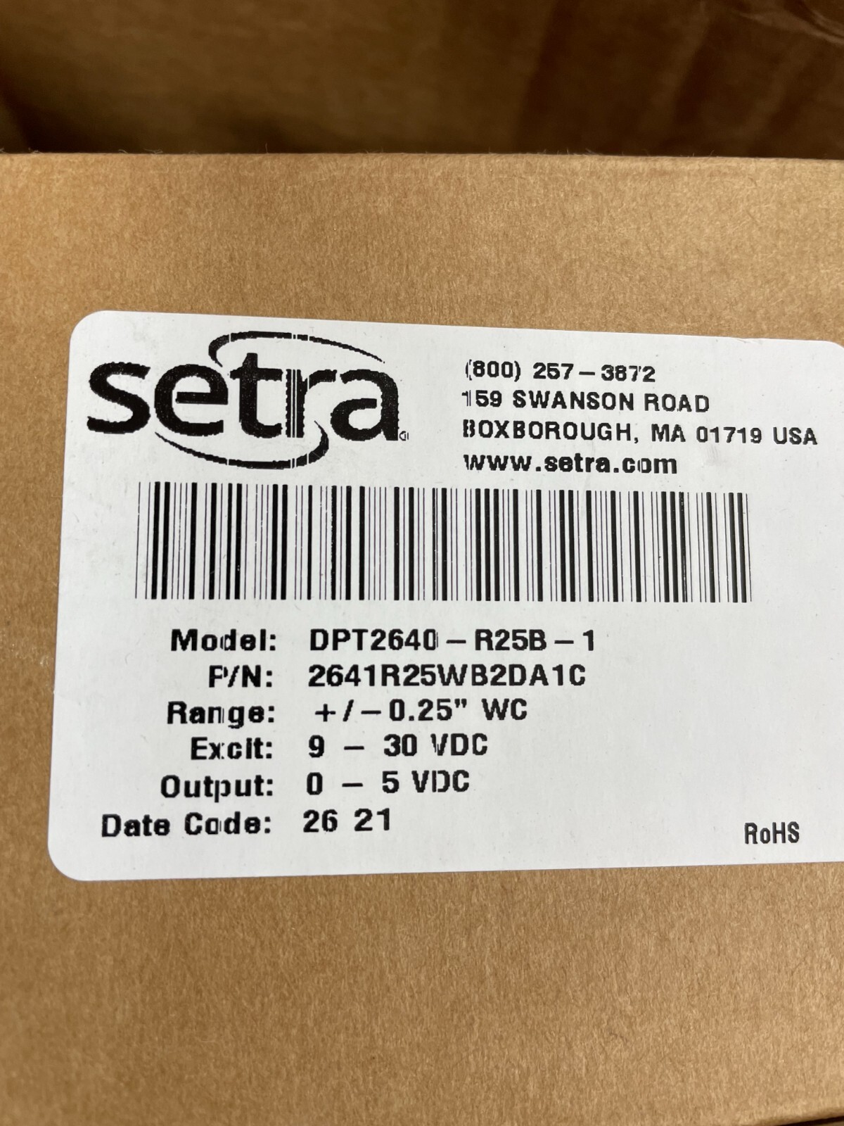 Setra DPT2640-R25B-1