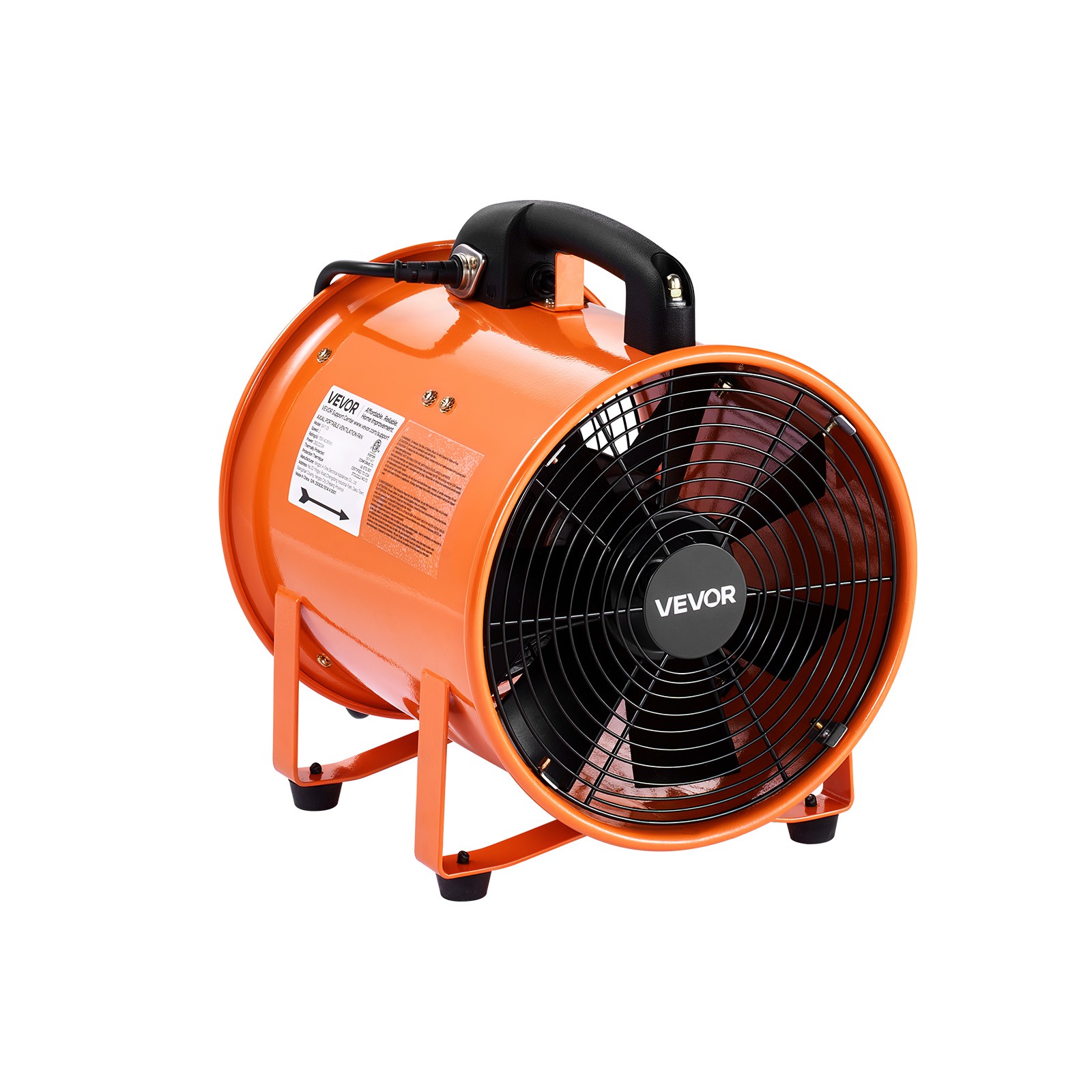 VEVOR 10″ Extractor Fan Blower Portable 10m Duct Hose Ventilator Industrial