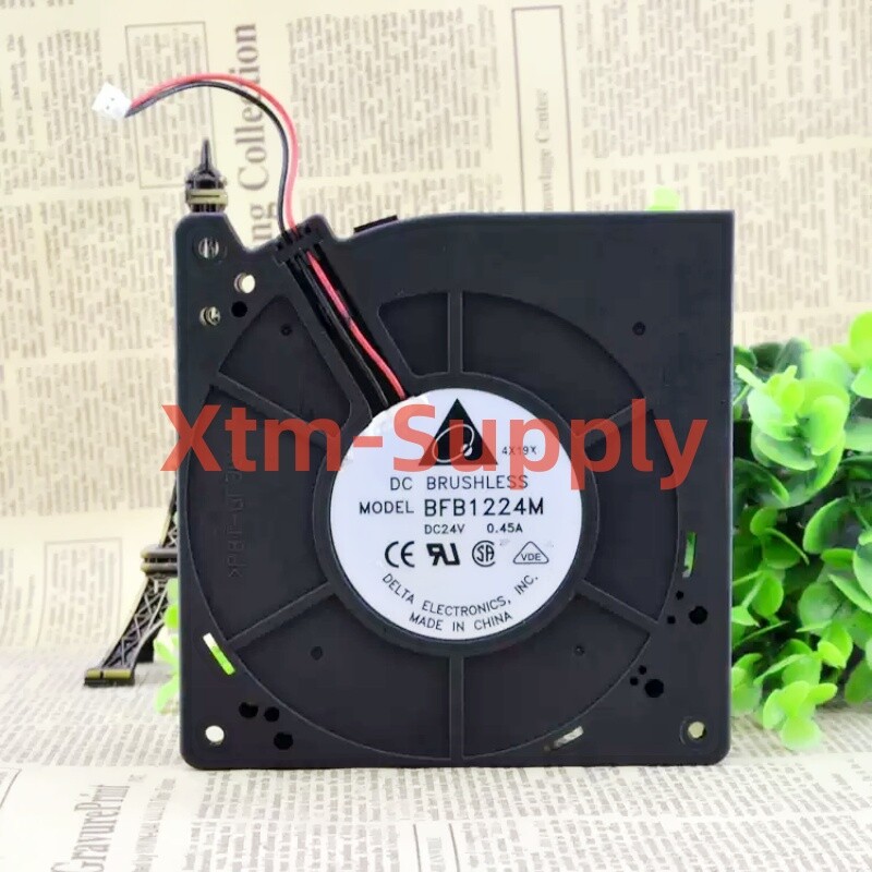 1PC Brand New DELTA BFB1224M 12CM 12032 24V 0.45A 3wire Turbo Blower Fan