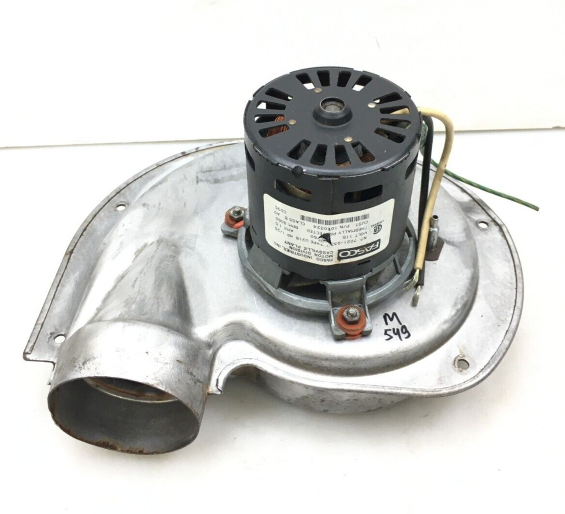 FASCO 7021-9335 Draft Inducer Blower Motor Assembly 1010324 used #M549