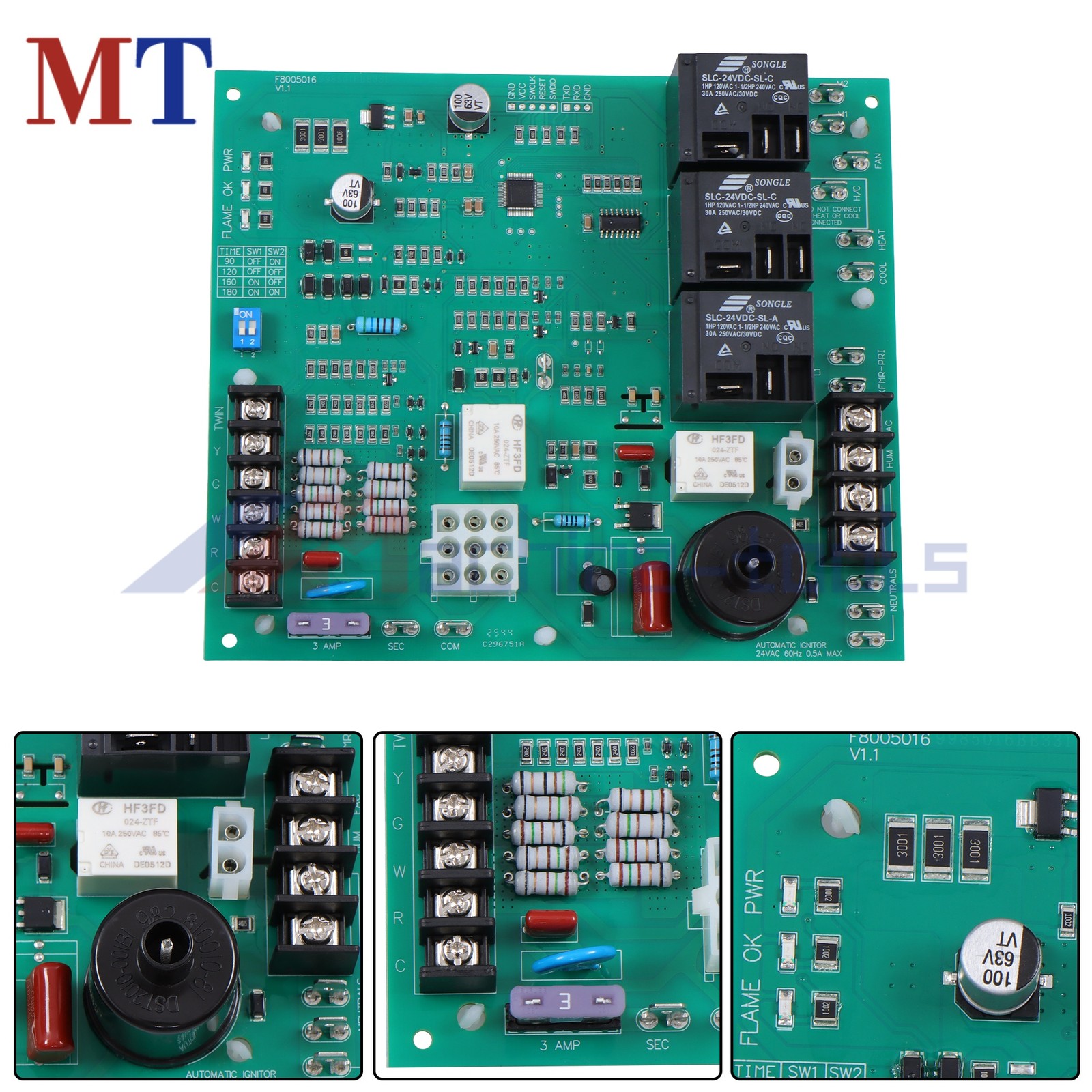 Furnace Control Board 62-24140-02 62-24140 Ignition Control Circuit Board ICM292