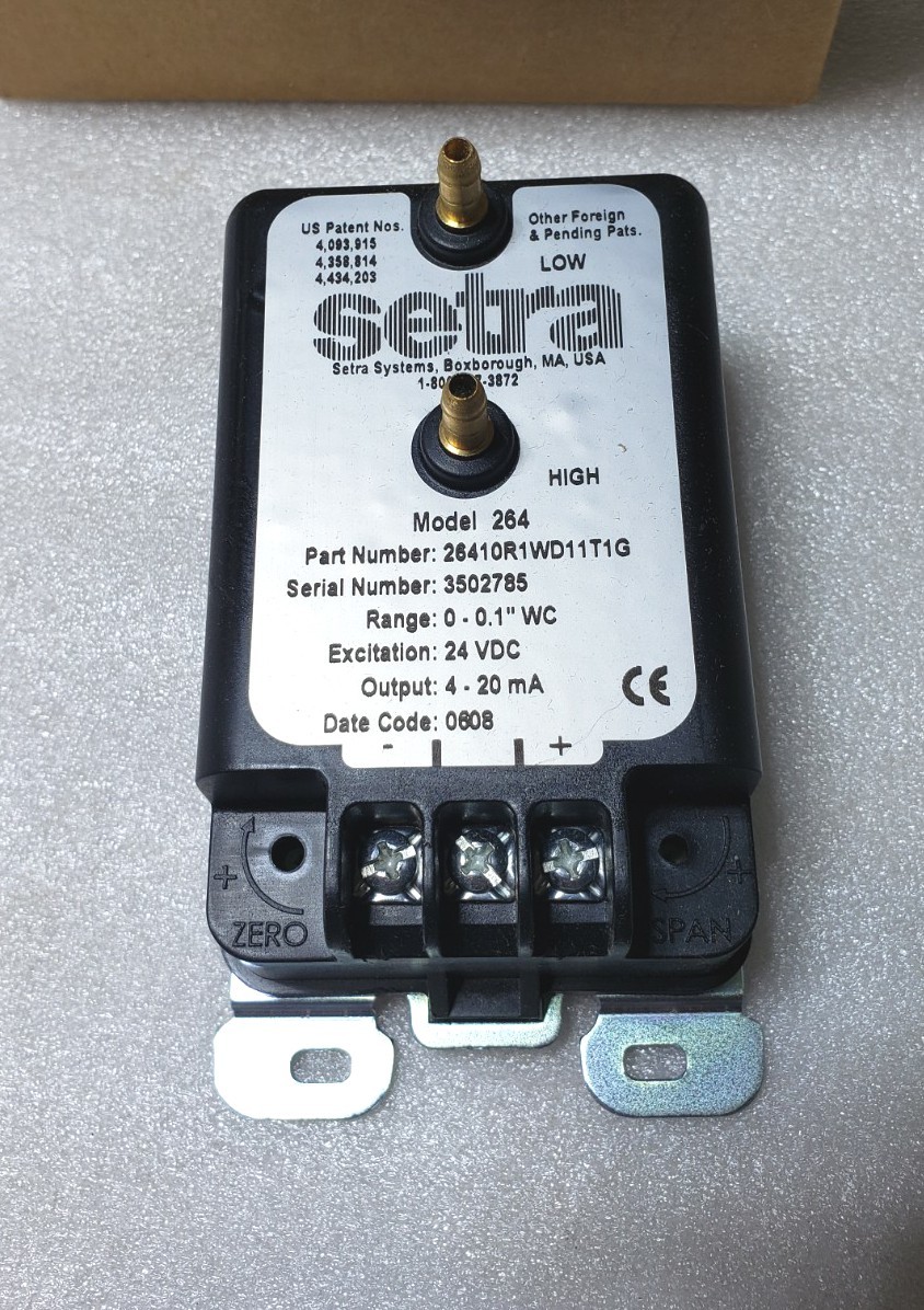 Setra 26410R1WD11T1G 264 Series Differential Pressure Transducer N£W