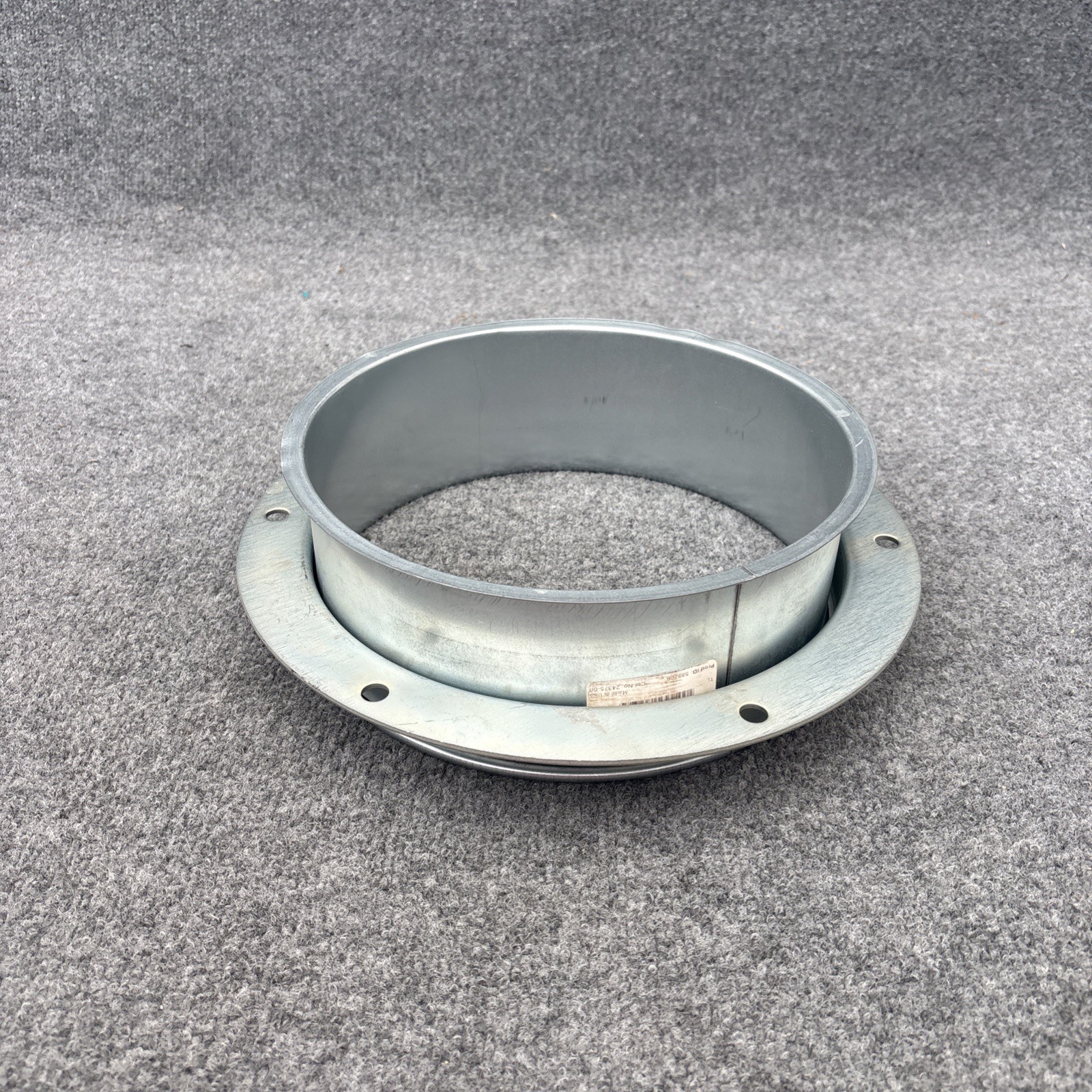 Nordfab 8040401826 Round Angle Flange Adapter 10″ Duct Dia, Galvanized New Other