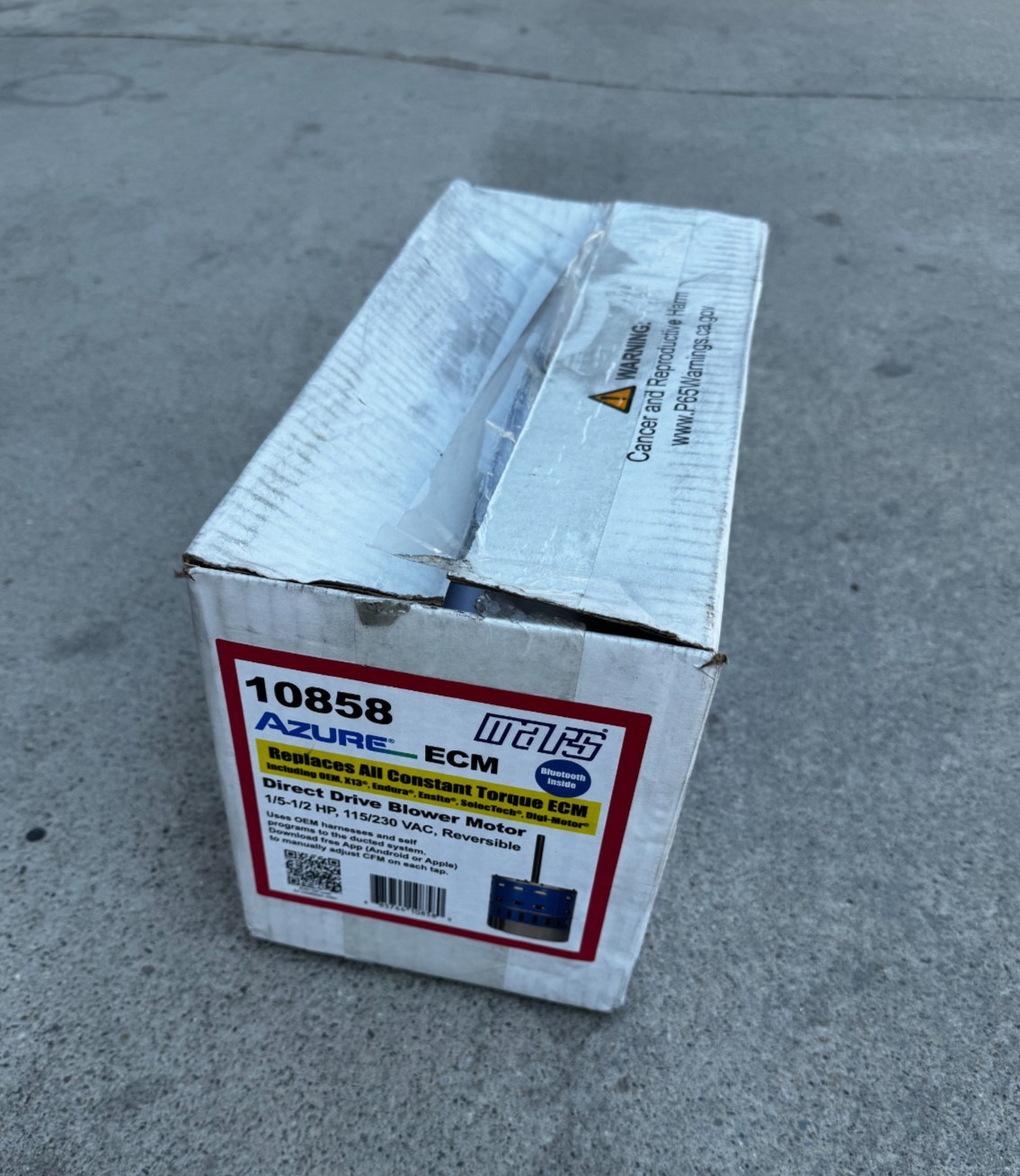 NEW MARS Blower Motor 1/5 – 1/2 HP 1075 RPM 115/230 X13 MOTOR 10858 **C20**