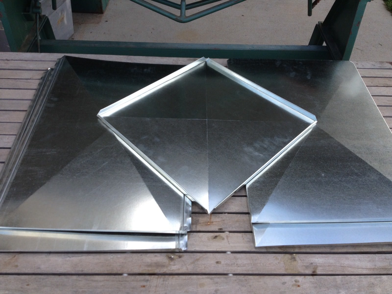 SUPPLY AIR DUCT PLENUM 20 X 16.5 X 36 LONG GALVANIZED STEEL 26 GAUGE