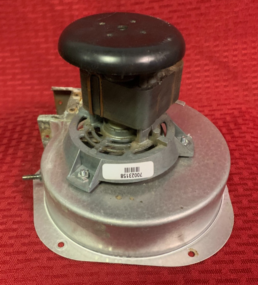 Inducer Blower Motor 70023158 Assembly. Motor, Squirrel cage and housing.