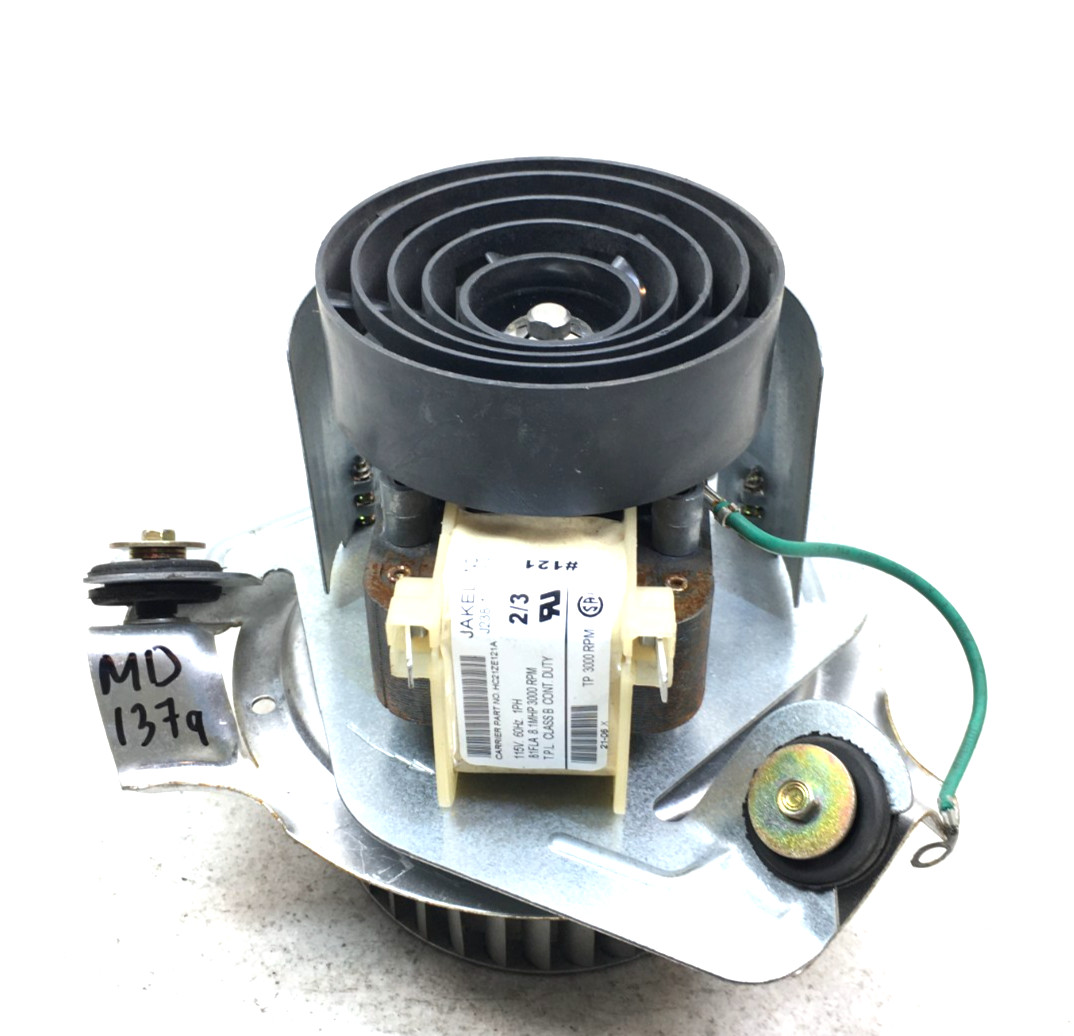 JAKEL J238-100-10108 Draft Inducer Blower Motor 115V HC21ZE121A used #MD137A