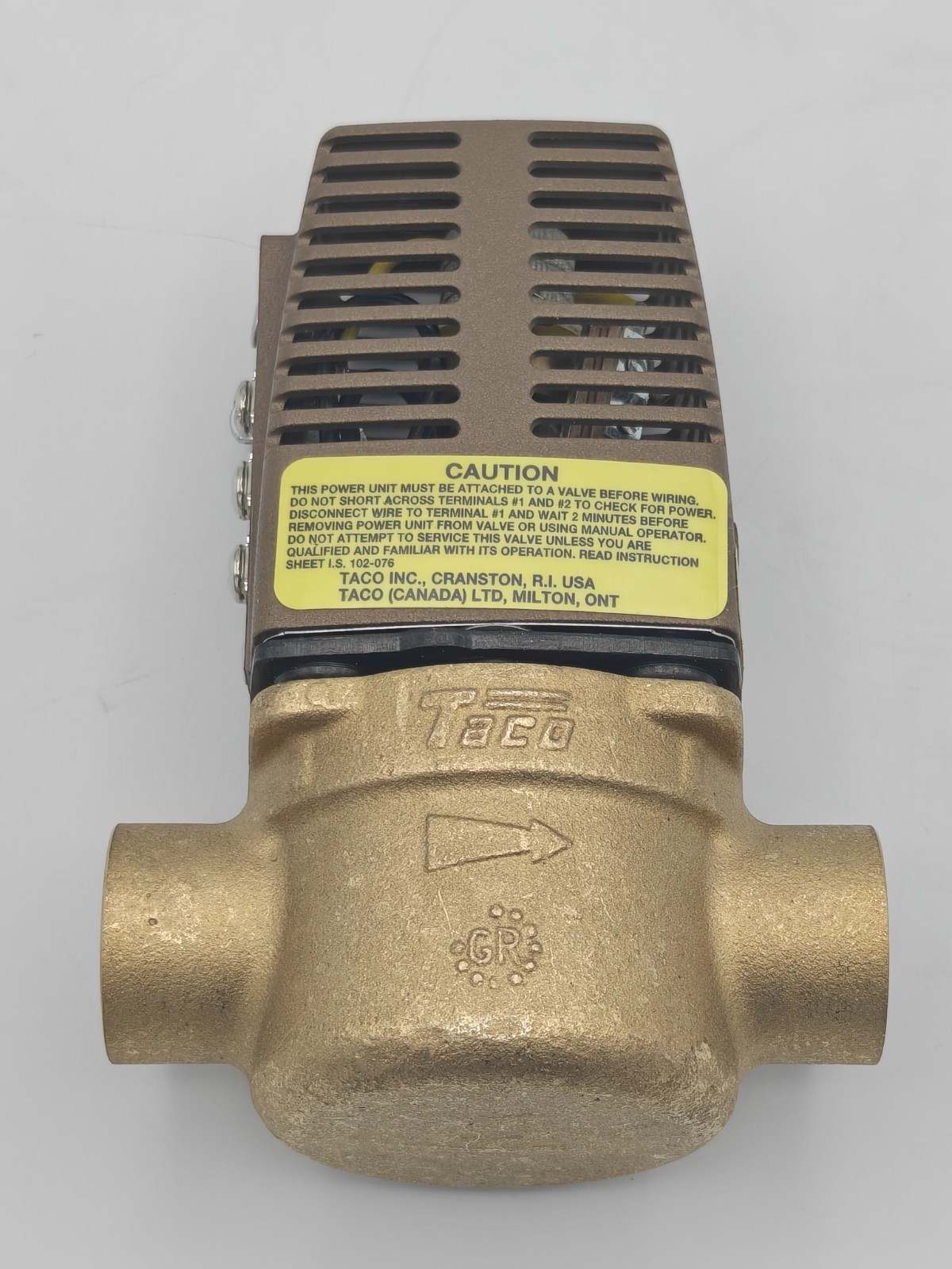 Open Box – Taco Gold Series 571-2 – 3/4-Inch Sweat 2-Way Zone Valve A1047