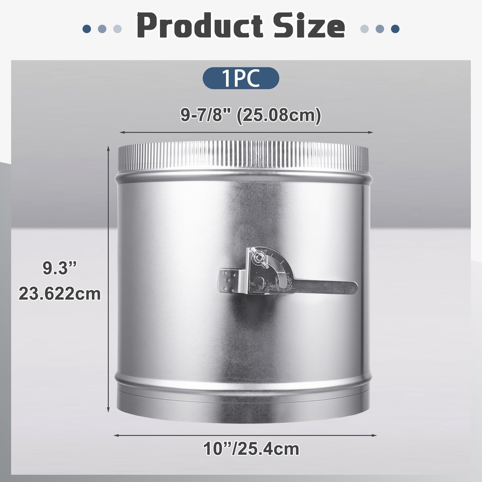 Therwen Backdraft Damper Duct Manual Volume Damper Sleeve Galvanized Sheet