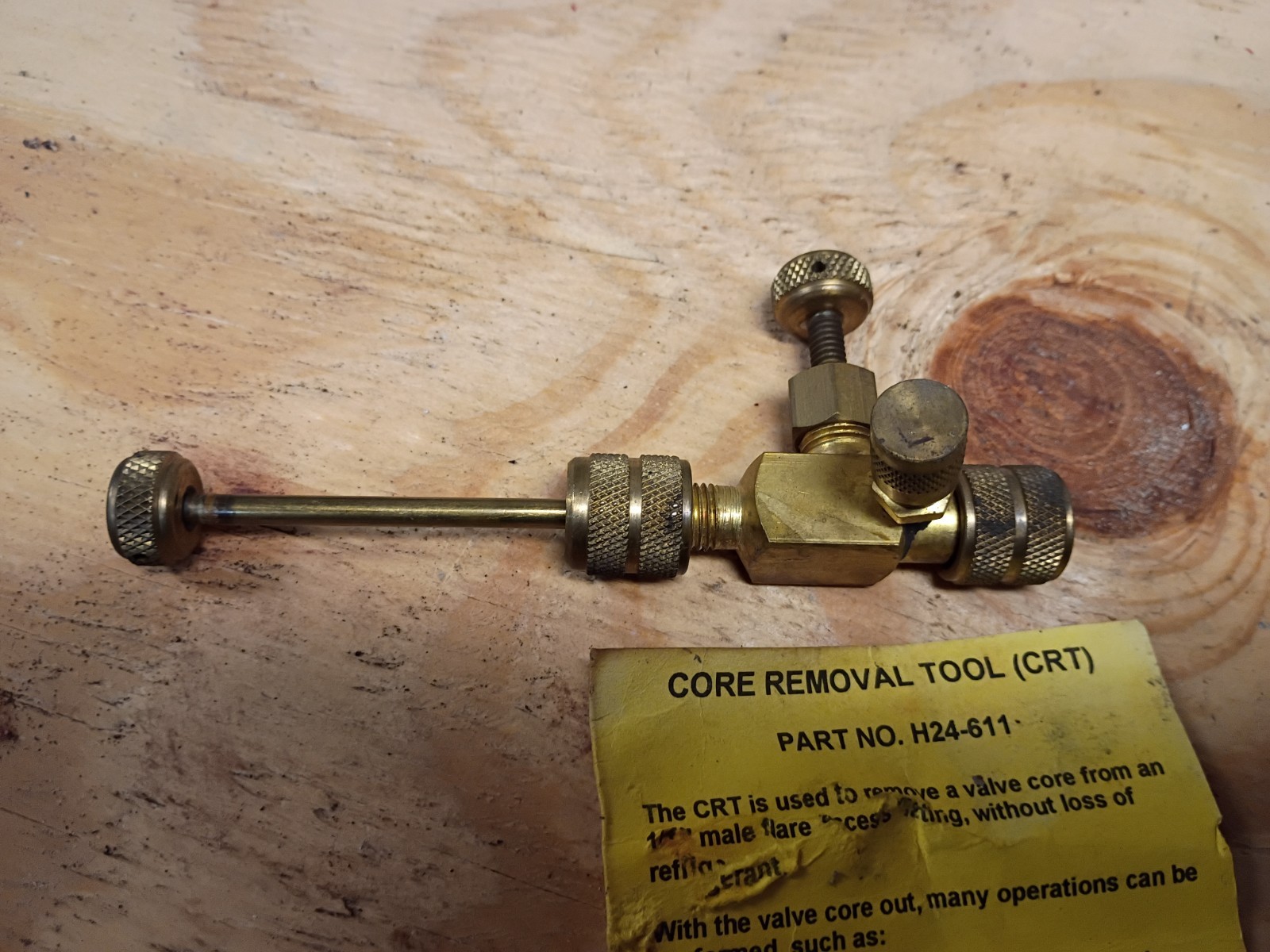 C & D Tool AC Schrader Valve Core Remover Installer 1/4 in Flare MAC USA