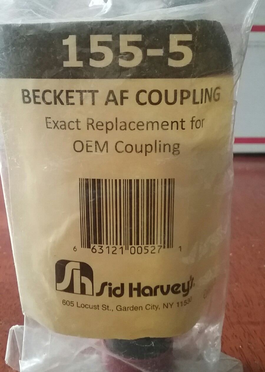 BECKETT AF OIL BURNER COUPLING KIT(155-5)