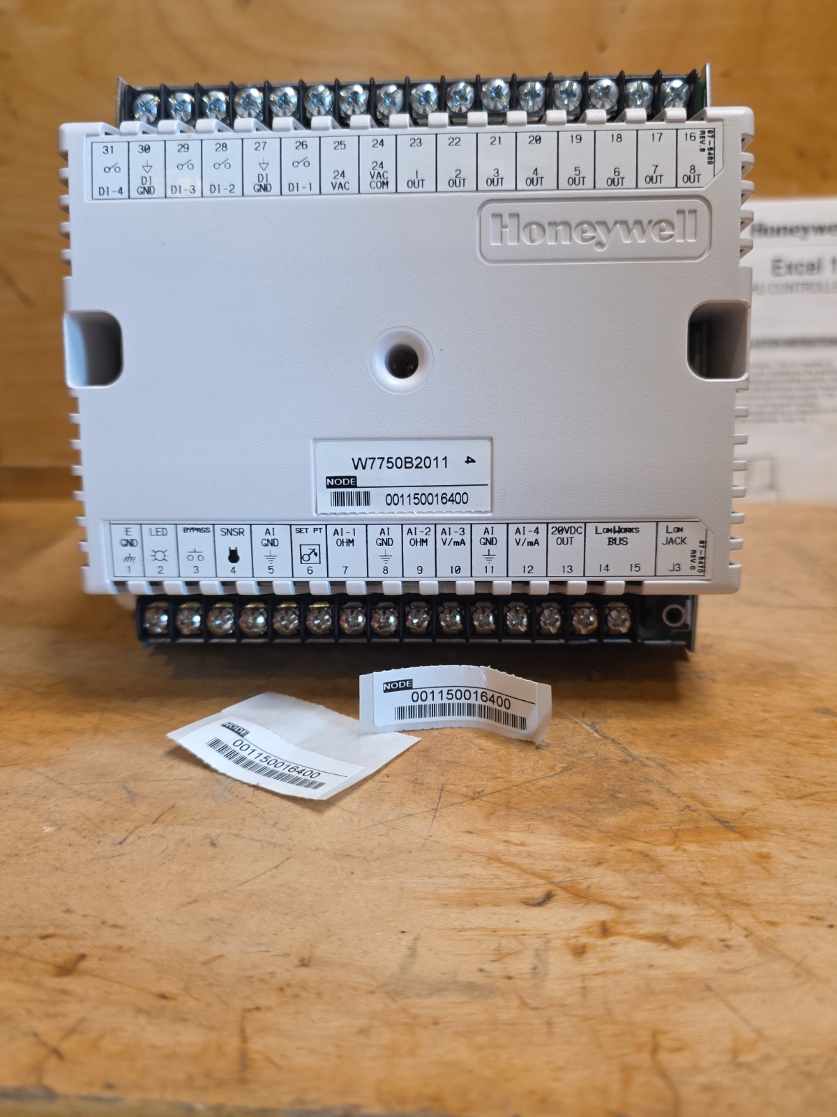 Honeywell W7750B2011 Constant Volume Air Handling Unit Excel 10