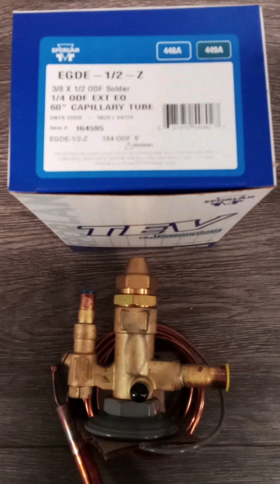 Sporlan thermostatic expansion valve Edge-1/2-Z PN(164595)