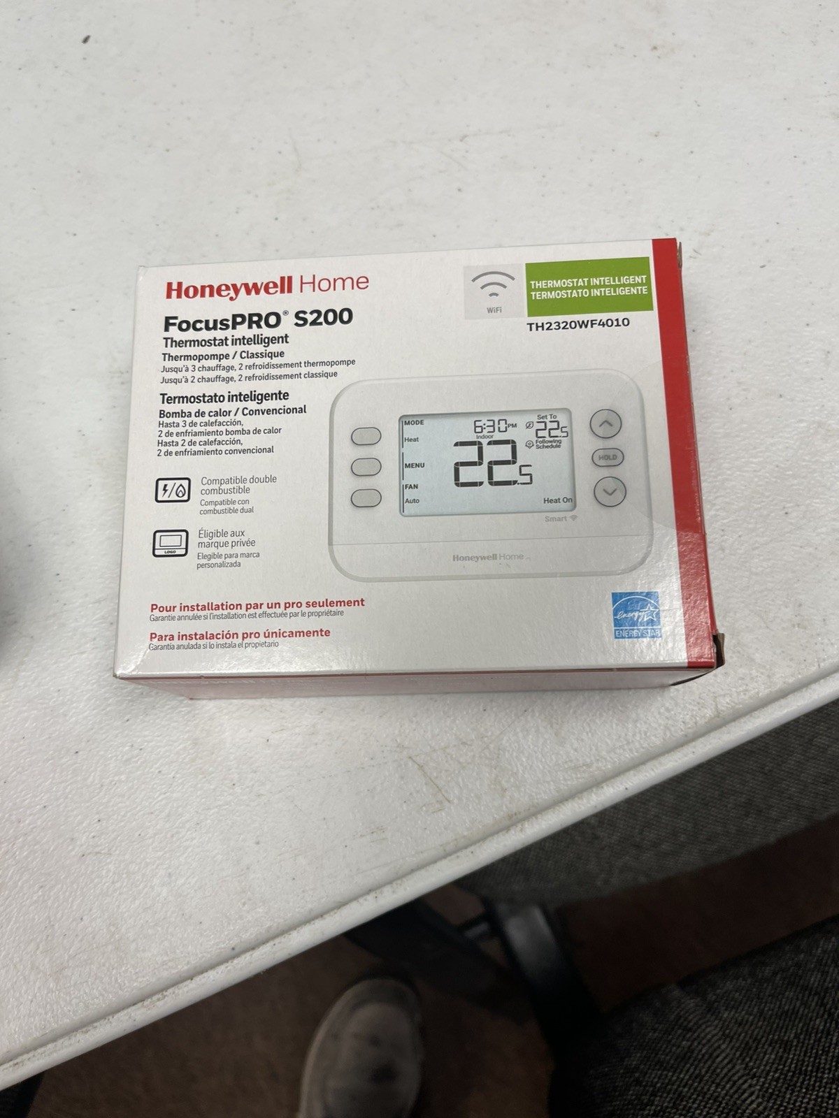 HONEYWELL WiFi TH2320WF4010 Smart Thermostat 3H/2C Heat Pump 2H/2C Google Alexa