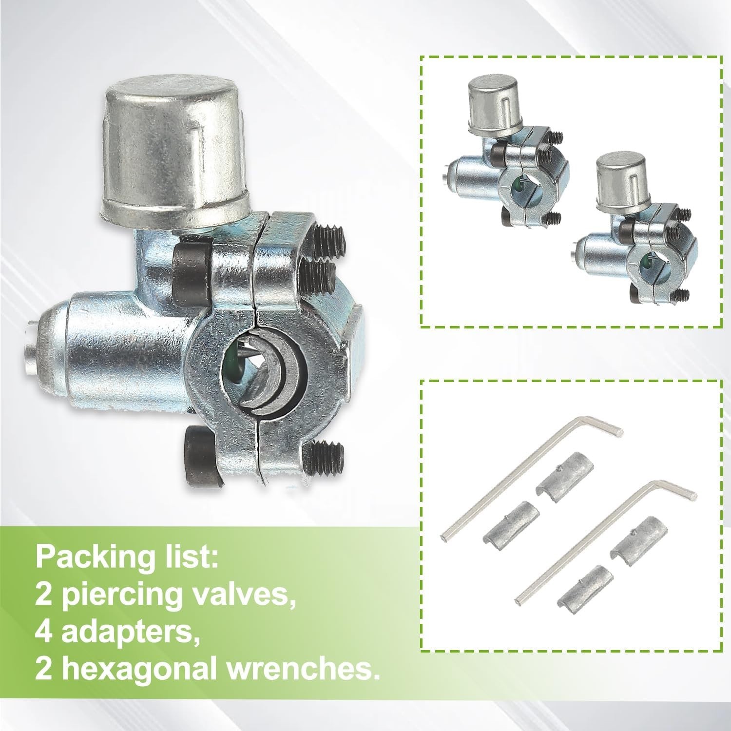 BPV-31 Refrigerator Tap Valve Piercing Valve Kit is fit for 1/4 inch, 5/16 in…