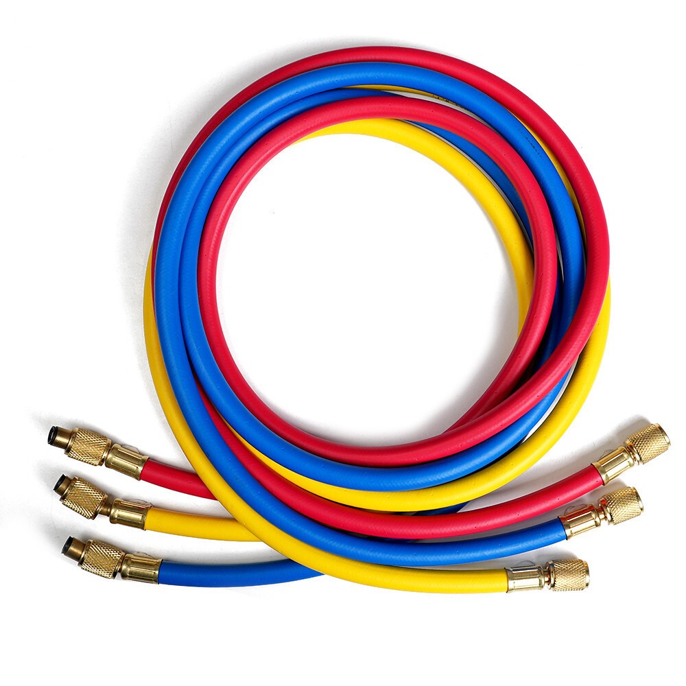 1/4″ SAE 60″ AC Charging Hoses Tube Refrigeration R134a Air Conditioning 2500PSI
