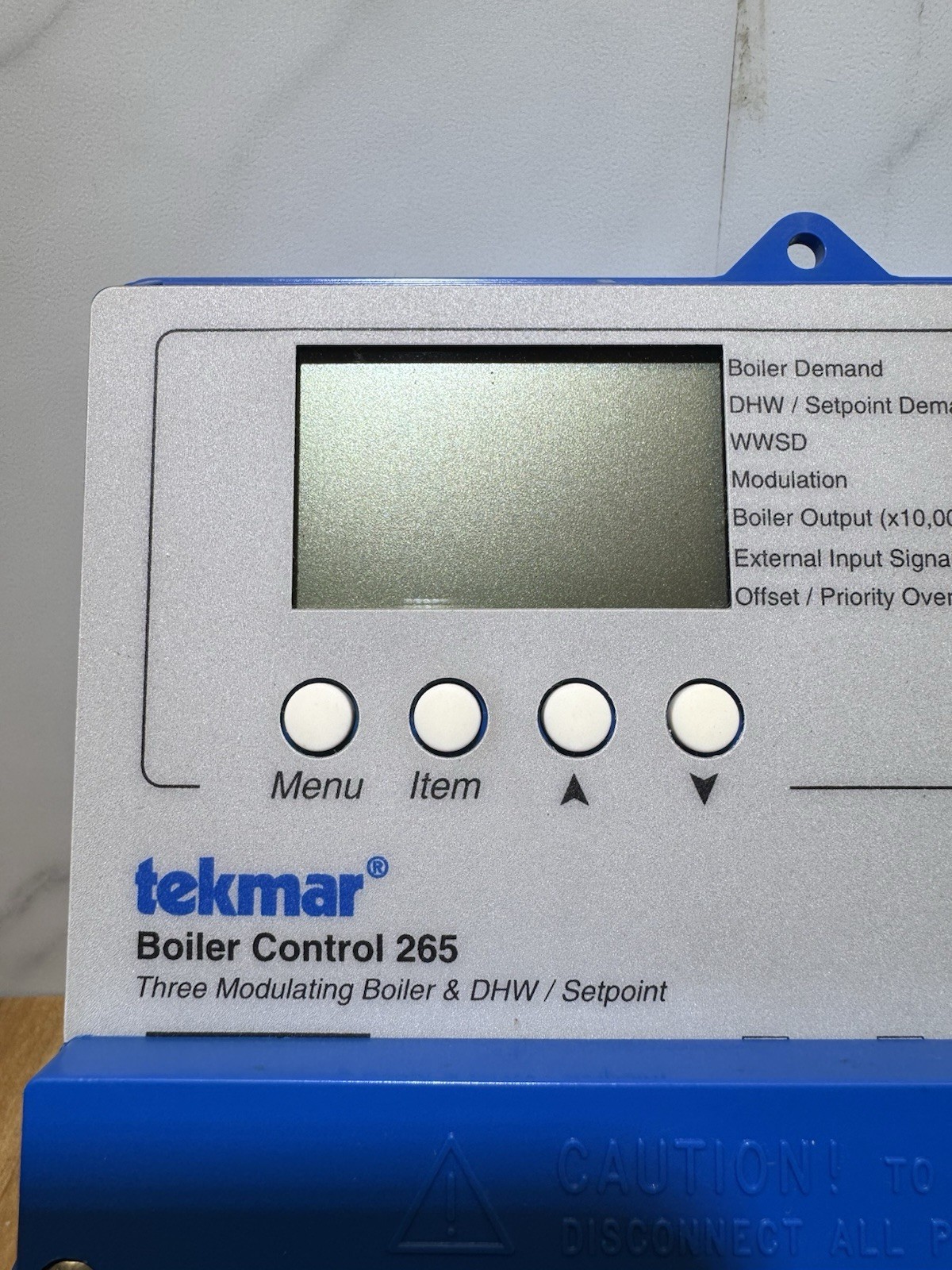TEKMAR 265 / BOILER CONTROL / USED / WORKS / W/ Data Brochure / SHIPS FROM USA