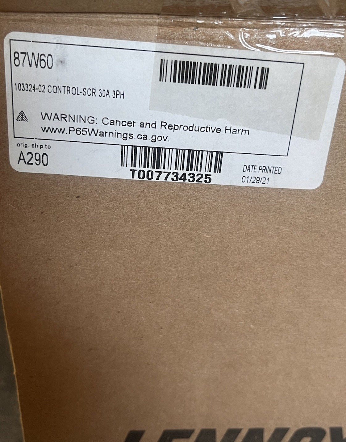 Lennox Model 103324-02 /Cristal Model CCS-30-3 / Control-SCR Switch 30A 3PH