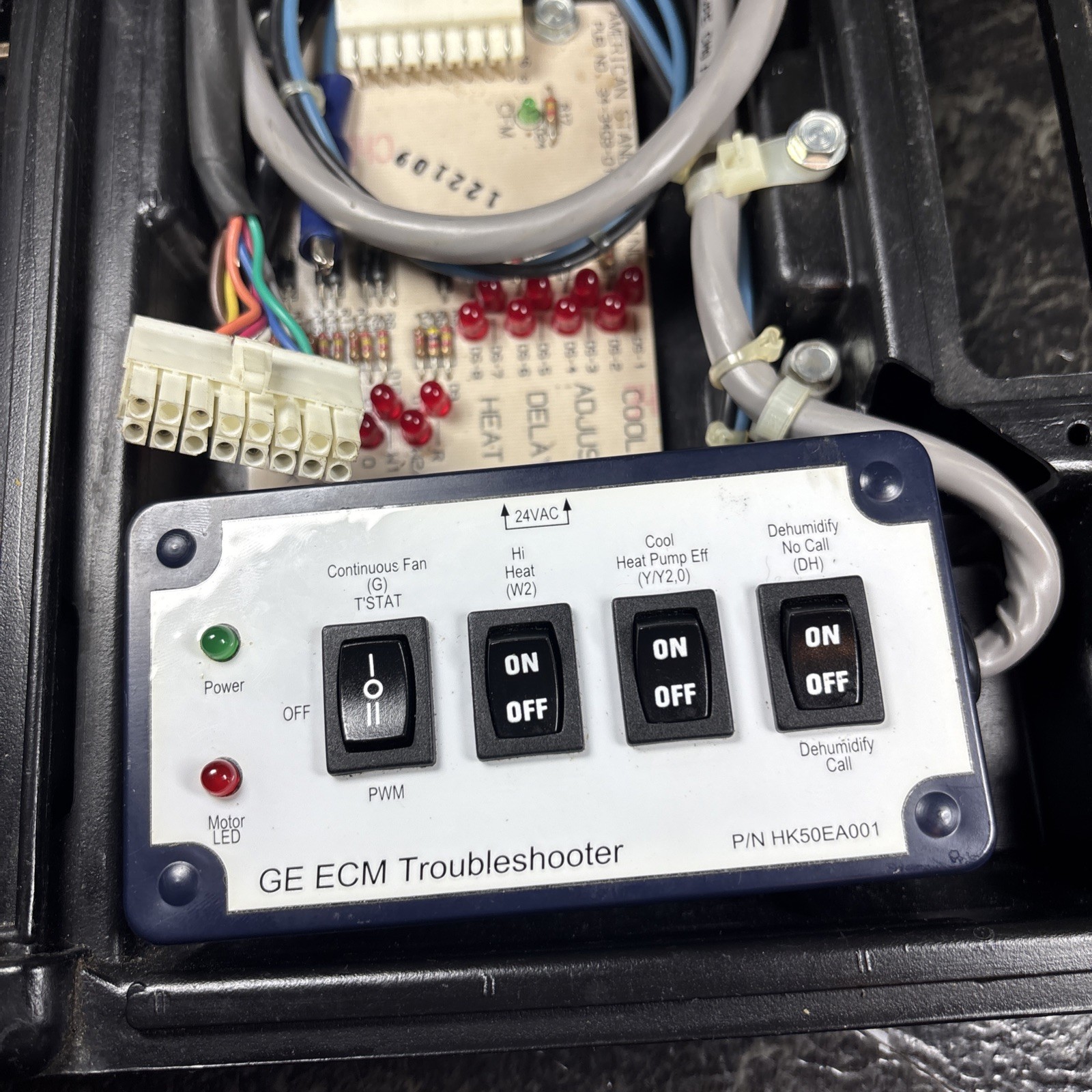 VTG Troubleshooting GE ECM-2 motor with circuit board and Four wire Test Cable