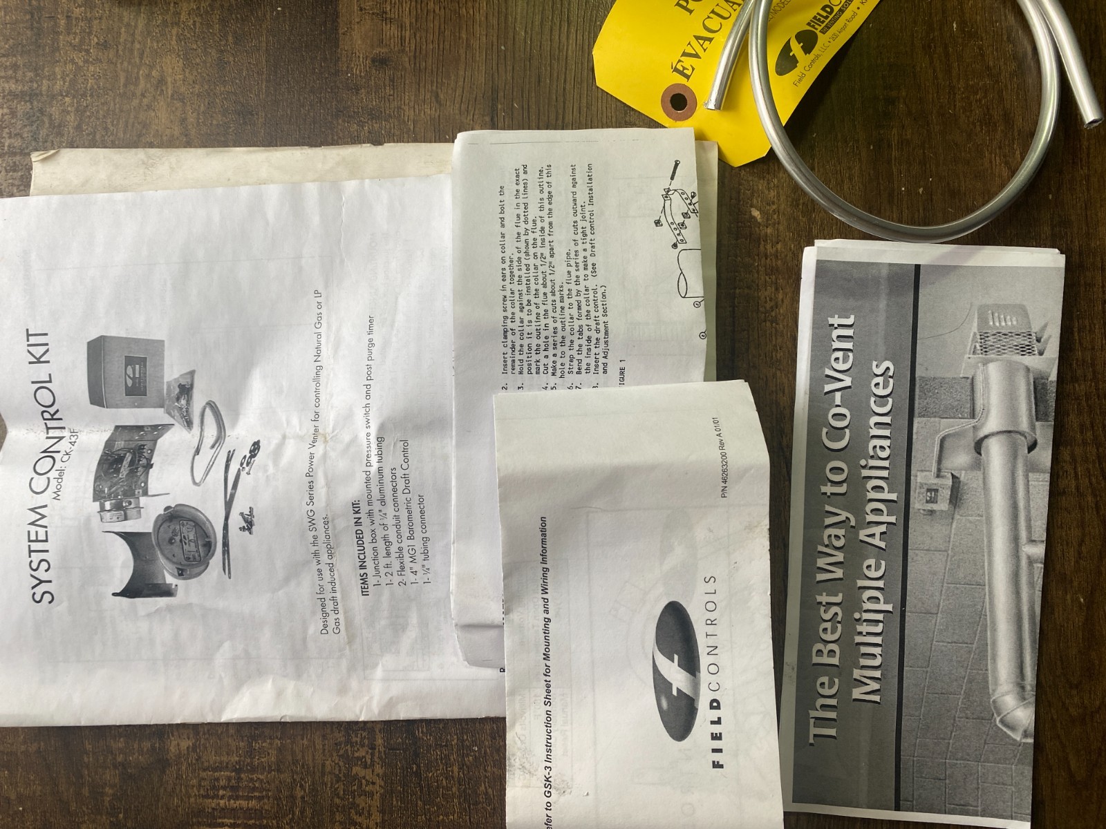 OEM Field Controls CK-43F (46282643S) Draft Control Kit – Open Box