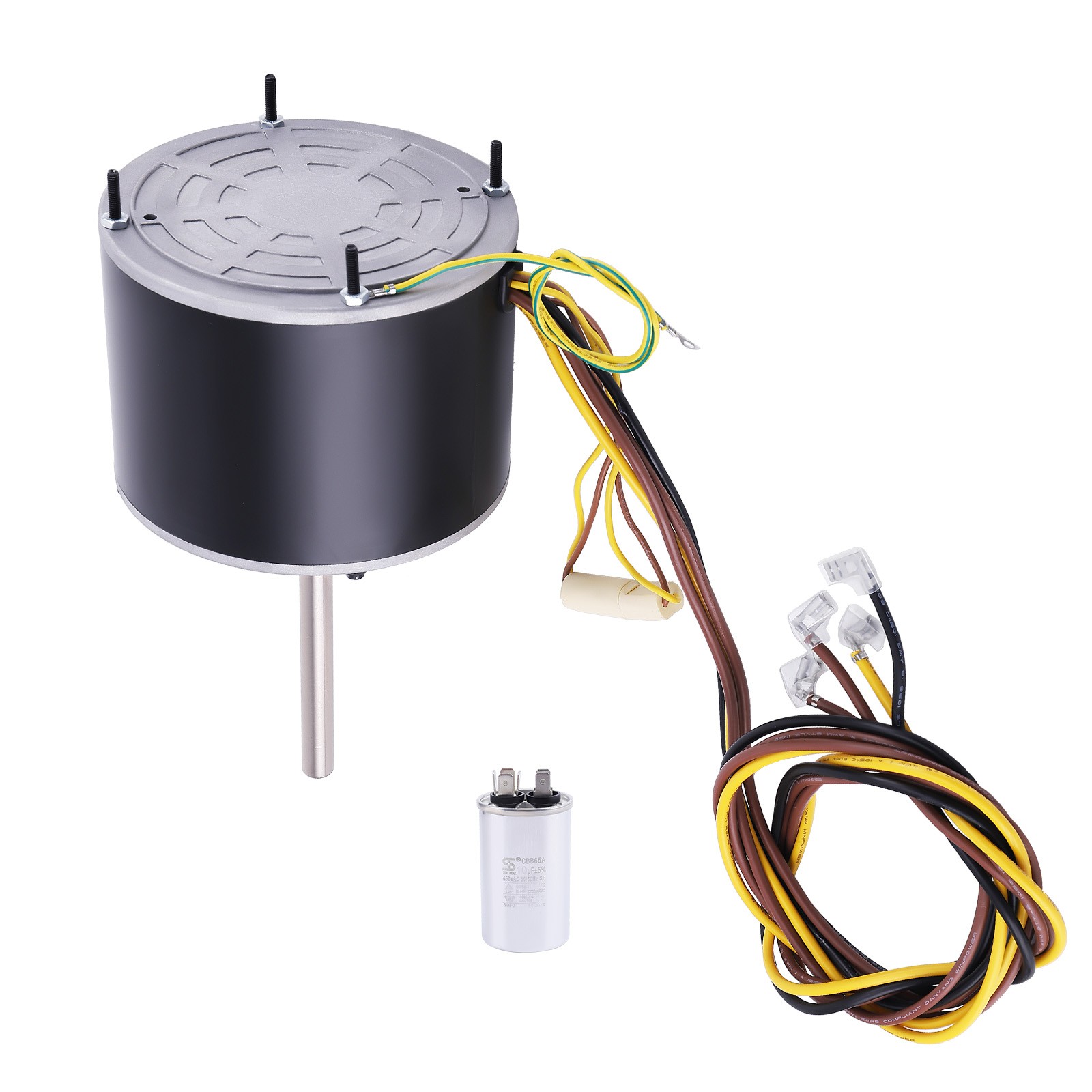 1/4HP Condenser Fan Motor 208/230V 1075RPM Replacement Reversible Rotating Motor