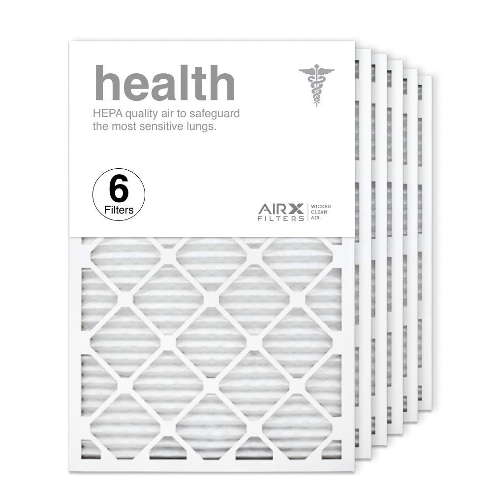 AIRX WICKED CLEAN AIR. 20x30x1 Air Filter MERV 13 6 Count (Pack of 1), White