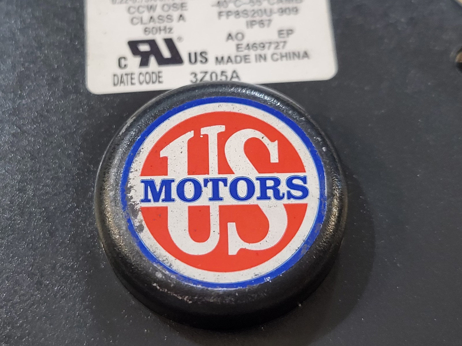 US MOTORS EC5412E Rescue ECM Refrigeration Motor 4-25W 115-230V 1550-1725 RPM