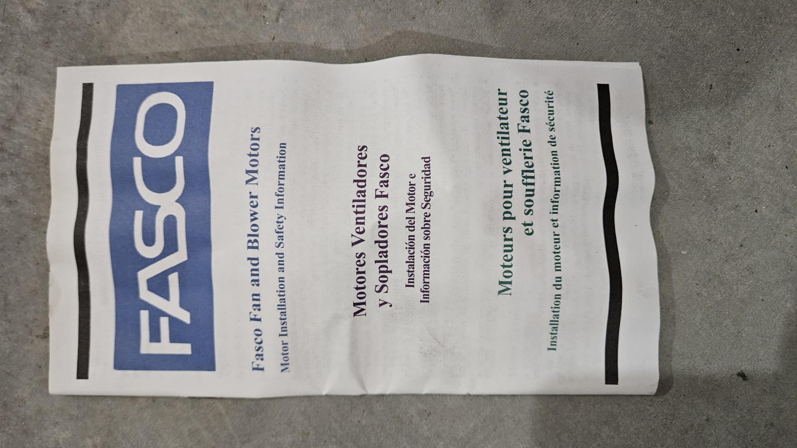 Fasco D115 Motor 1/12 HP 115/230V 60HZ 1550 RPM