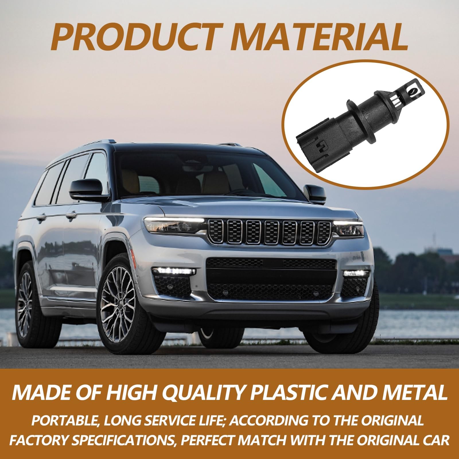 Air Intake Charge Temperature Sensor Compatible with Dodge Chrysler – Replace