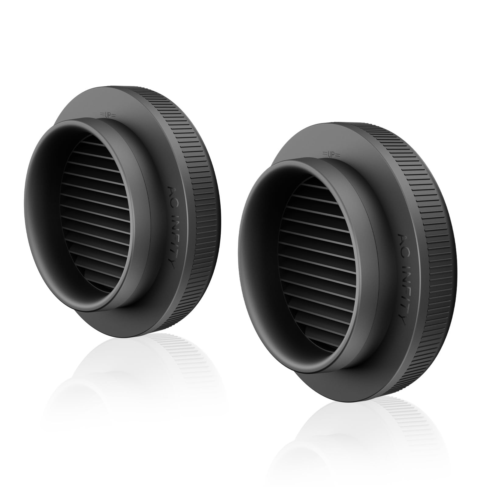 AC Infinity Grow Tent Duct Vent, 2 Pack – Light-Blocking Twist-On Air Vents with