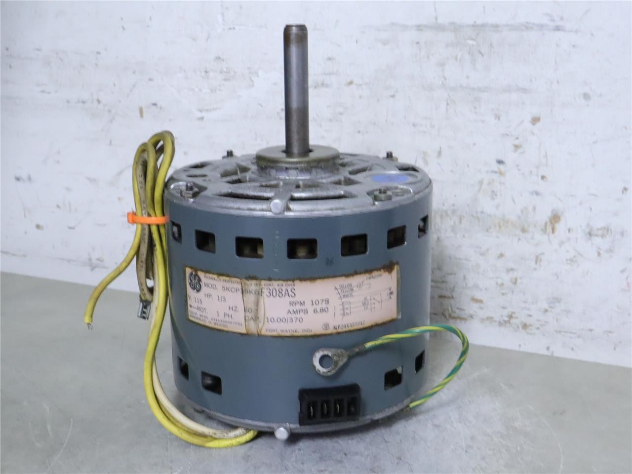 GE Motors 5KCP39KGF308AS Furnace Blower Motor 1/3HP 1075RPM 115V 21A308987P01