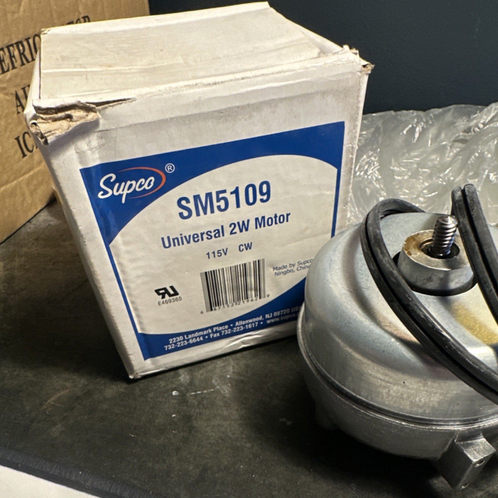 Supco SM5109 Universal 2W Condenser Electric Motor 115V CW