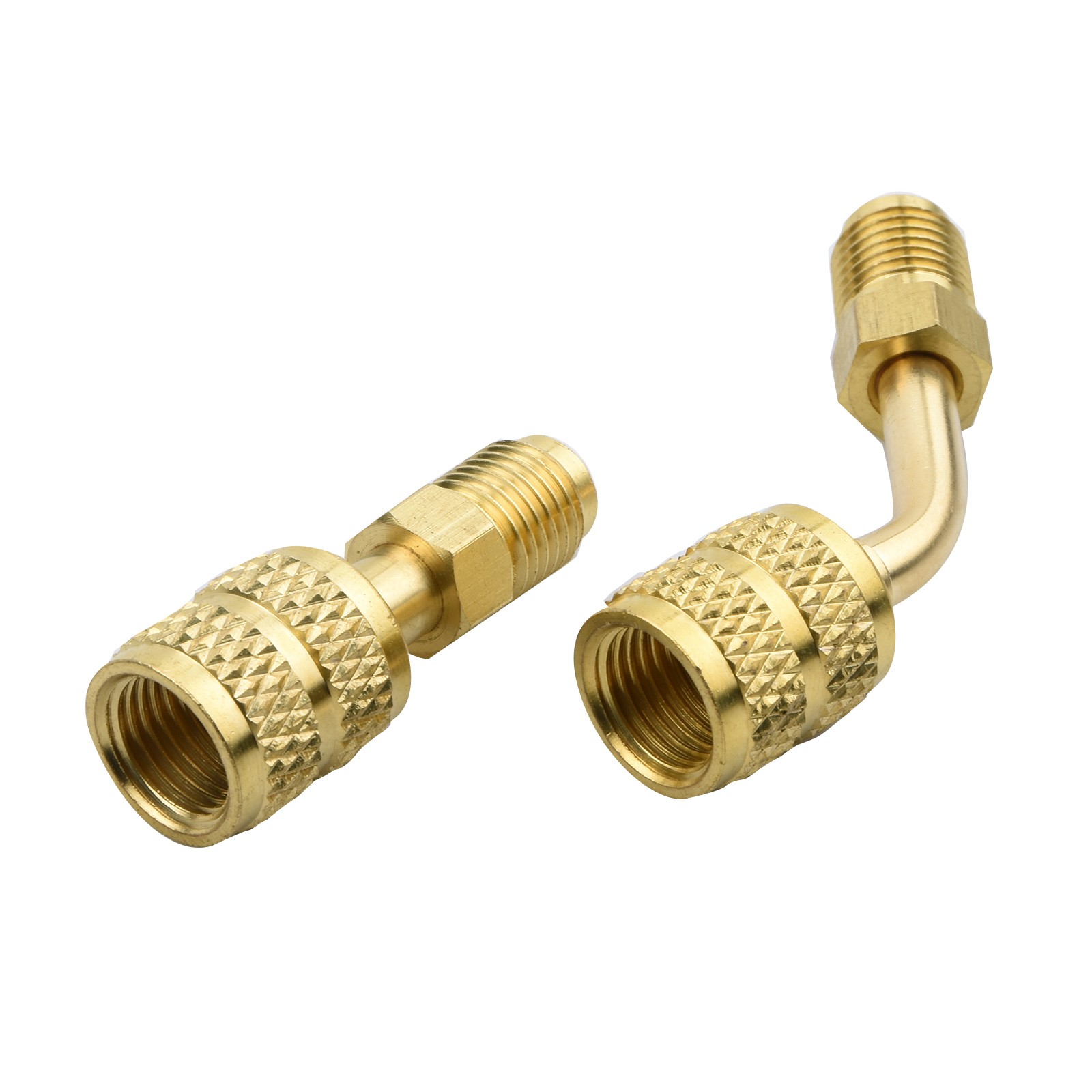 Brass Adapter 5/16 Female to 1/4 Male R410A Mini Split HVAC for Flaring Tool