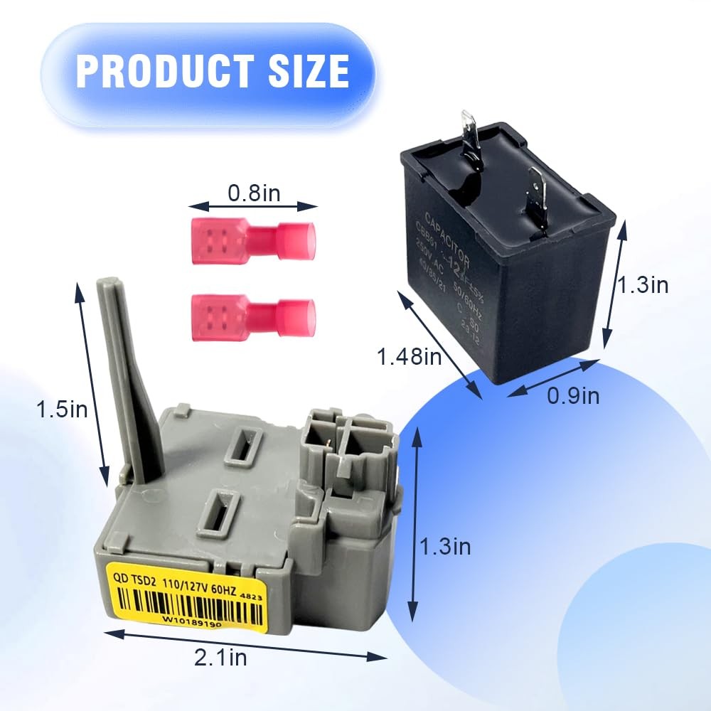 SNYFT Refrigerator Start Relay, Replacement for Whirlpool W10448874…